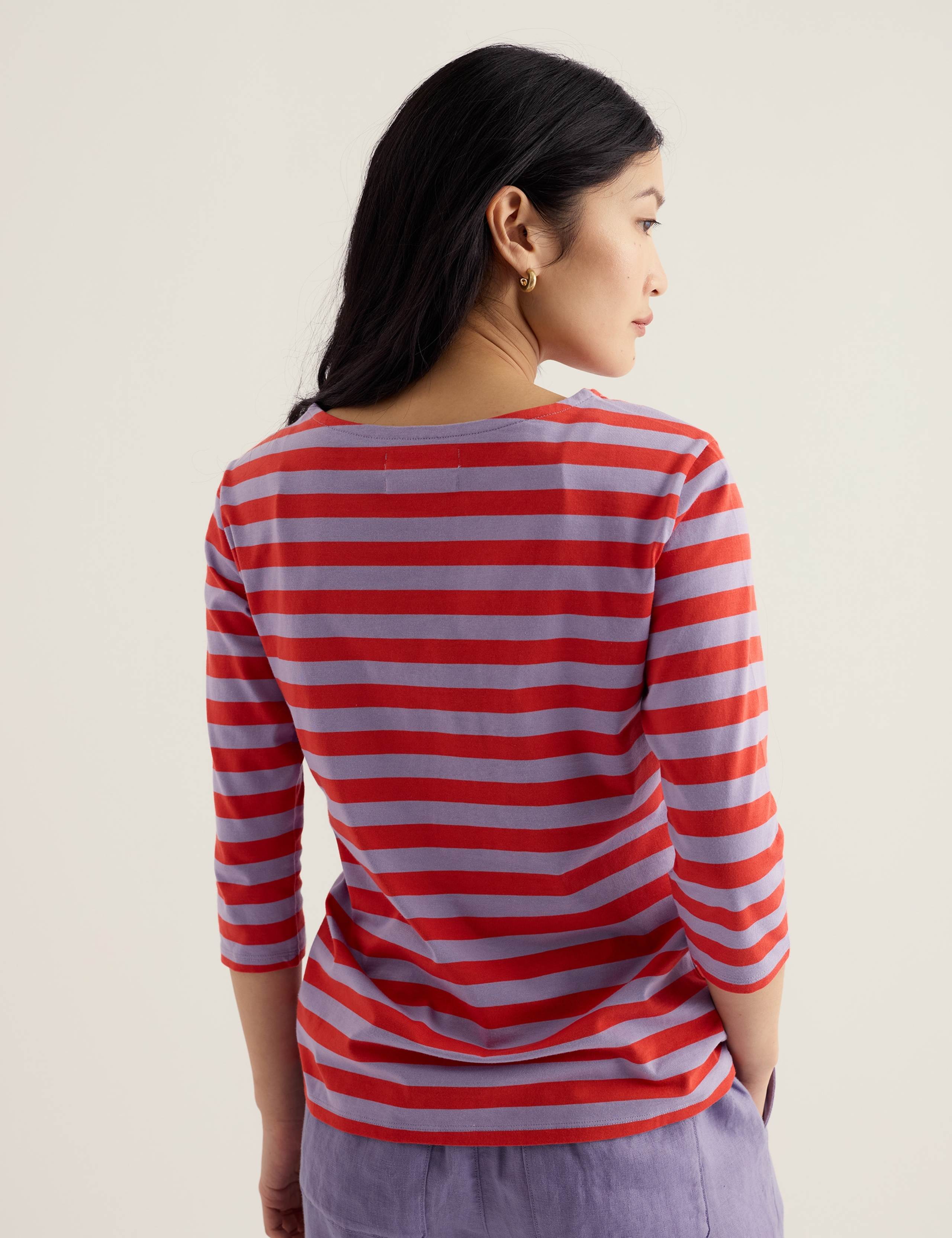 Pure Cotton Striped Top 4 of 5