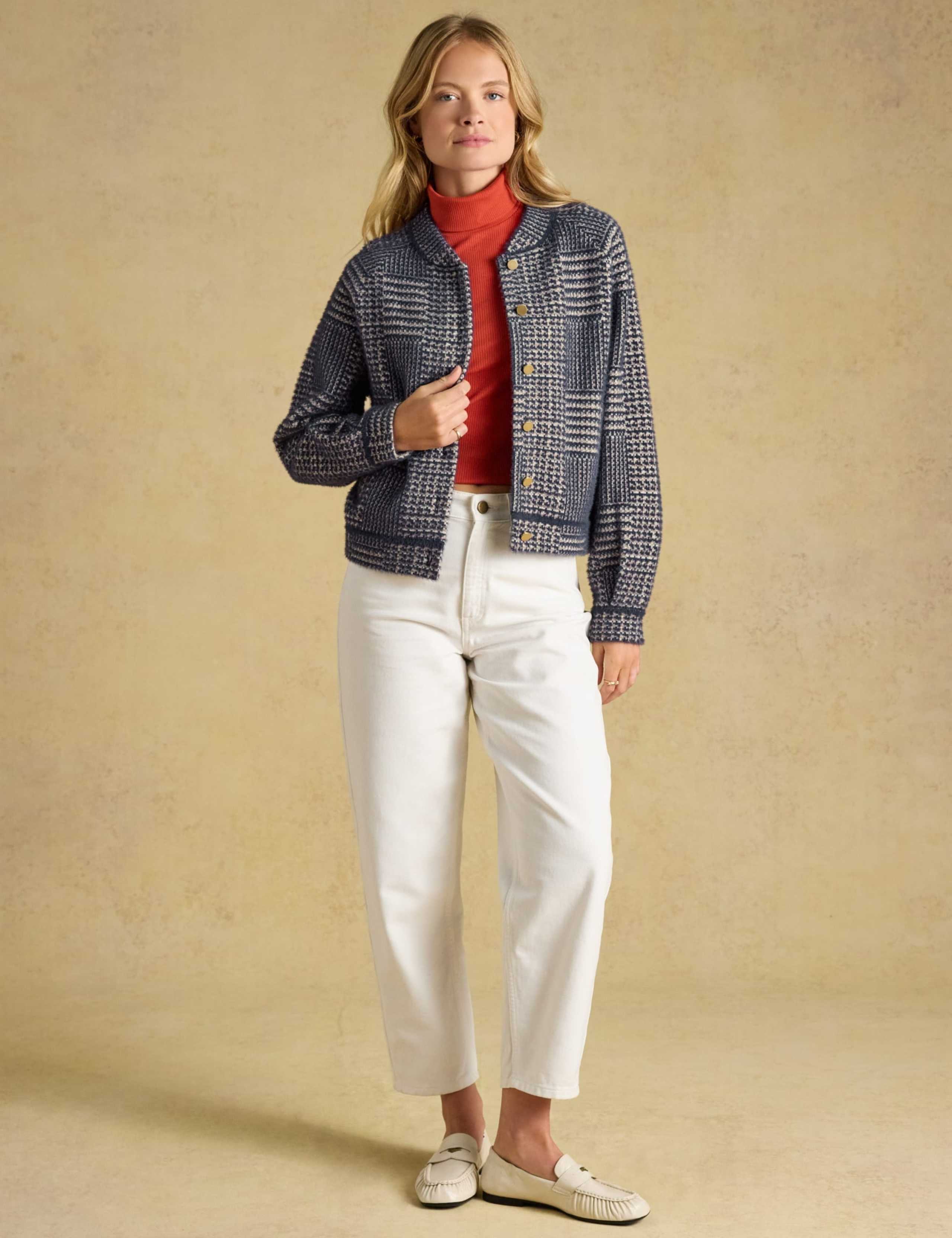 Colour Block Button Front Cardigan 9 of 9