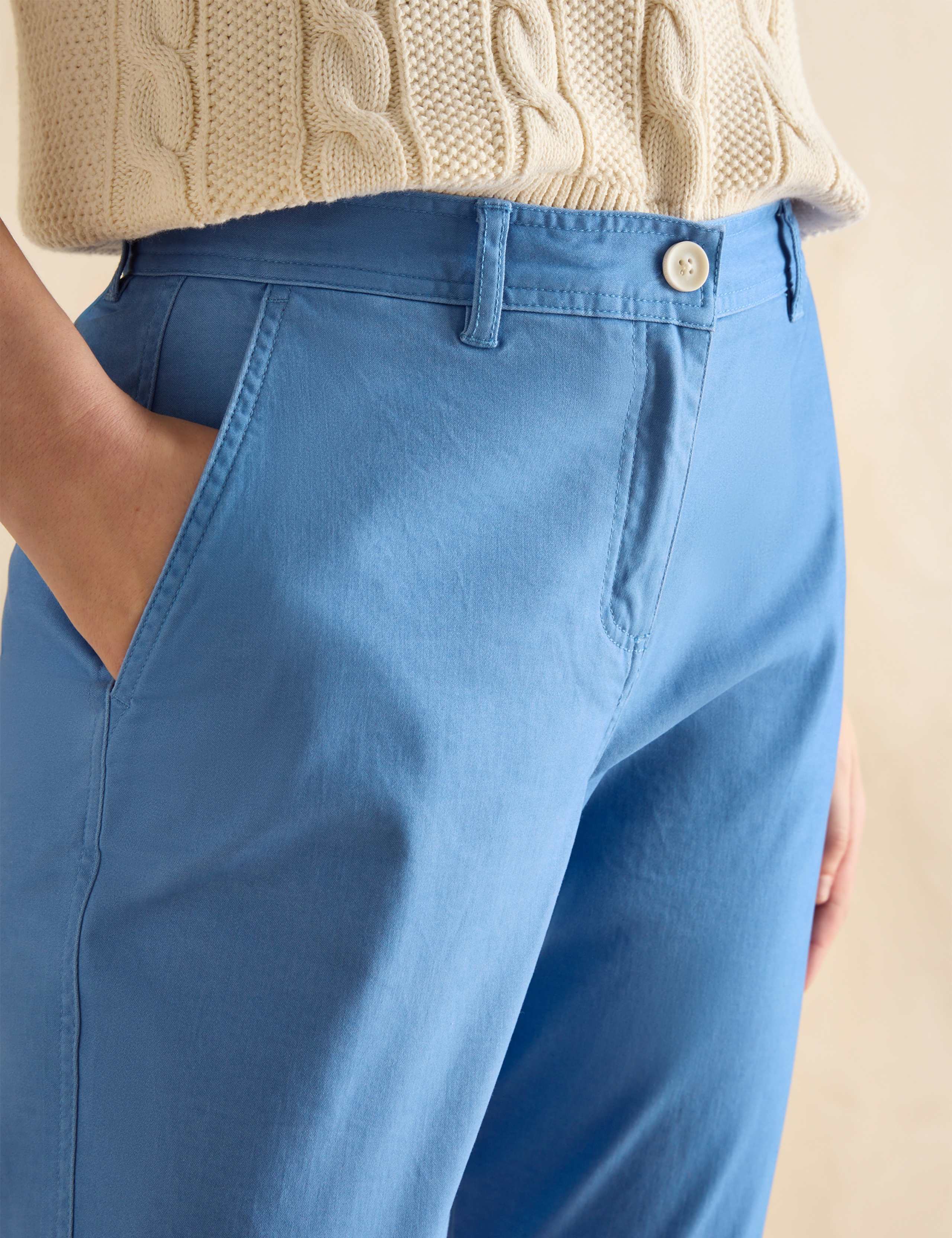 Cotton Rich Brushed Straight Leg Chinos 5 of 6
