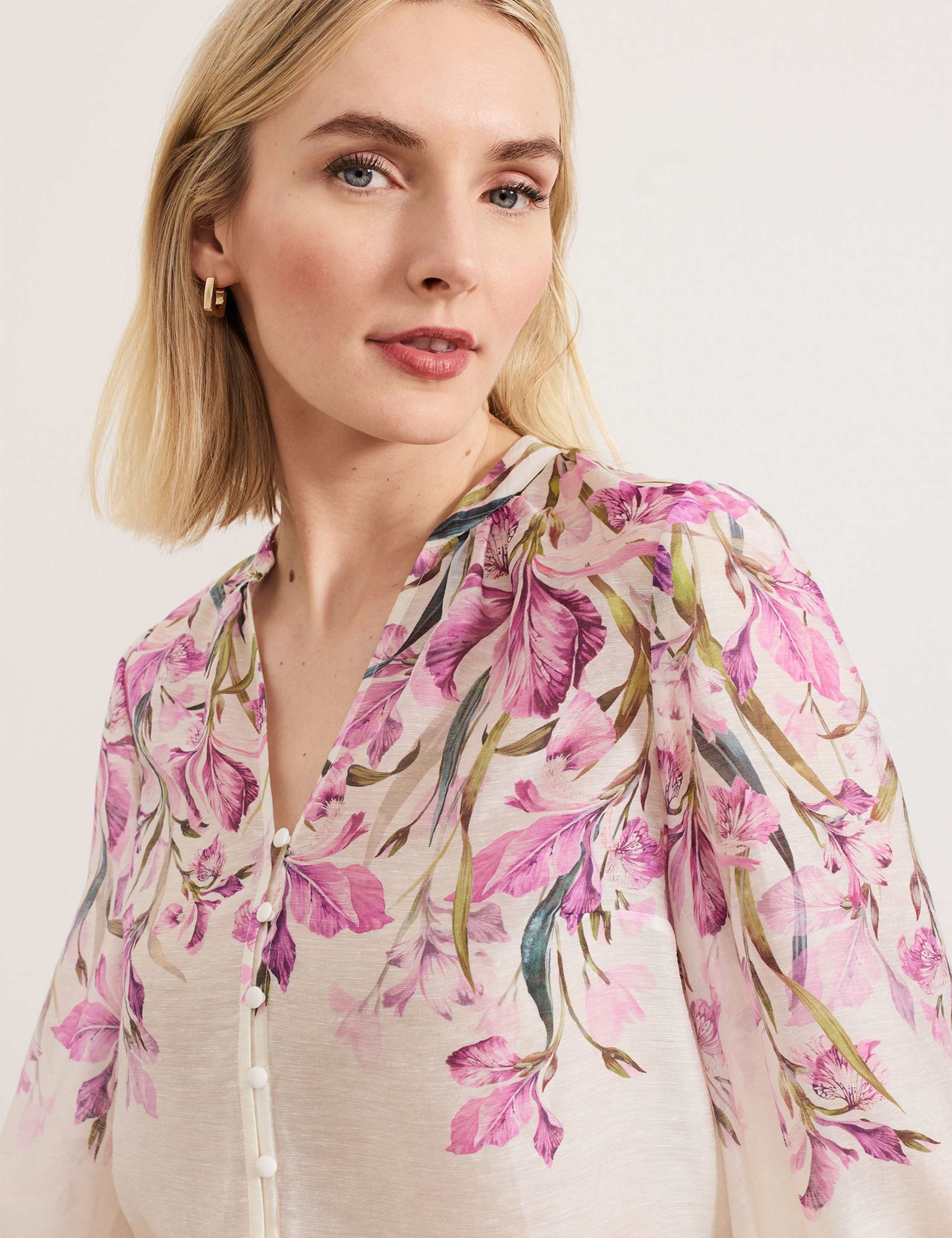 Lyocell Rich Floral Blouse 3 of 6