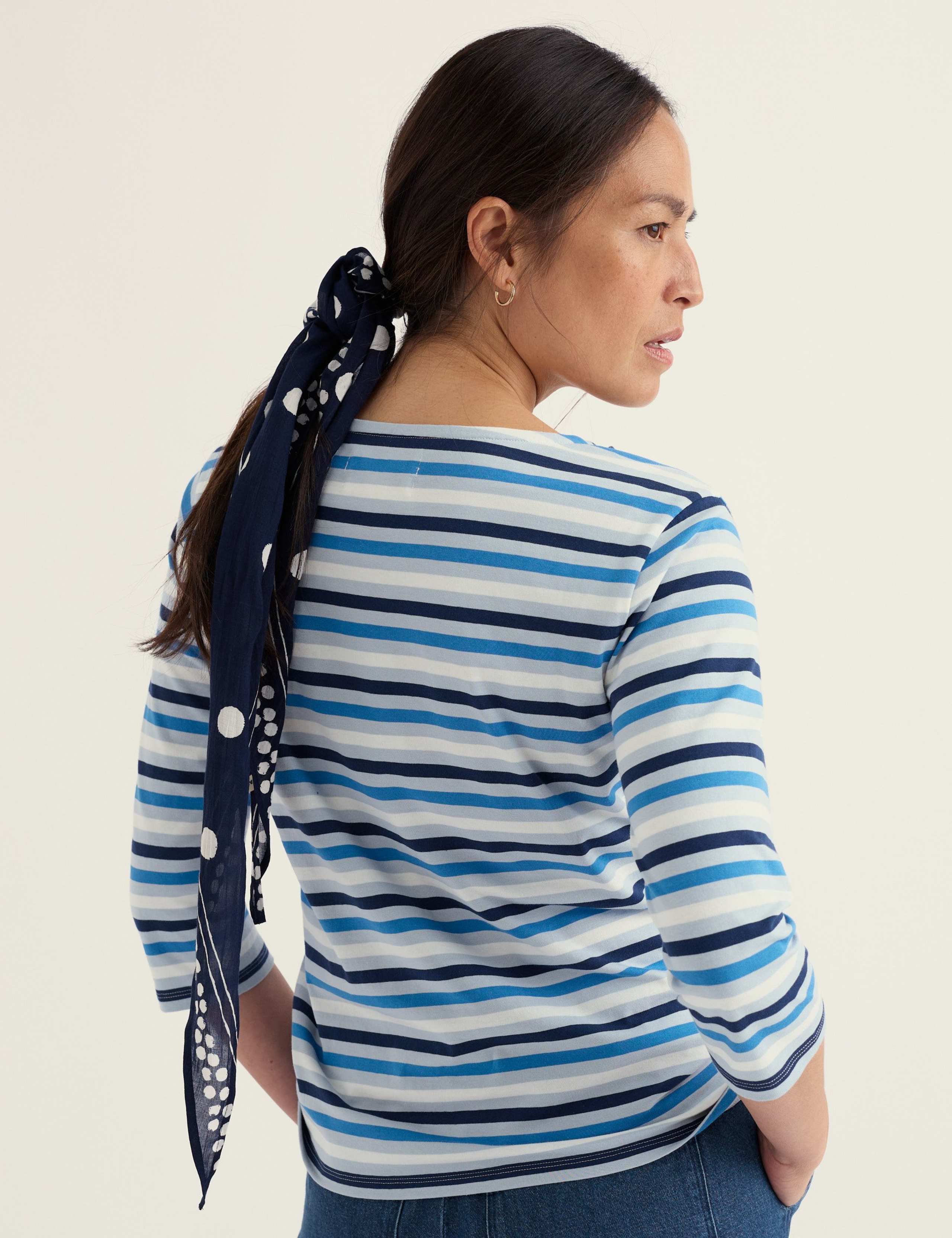 Pure Cotton Striped Top 3 of 5