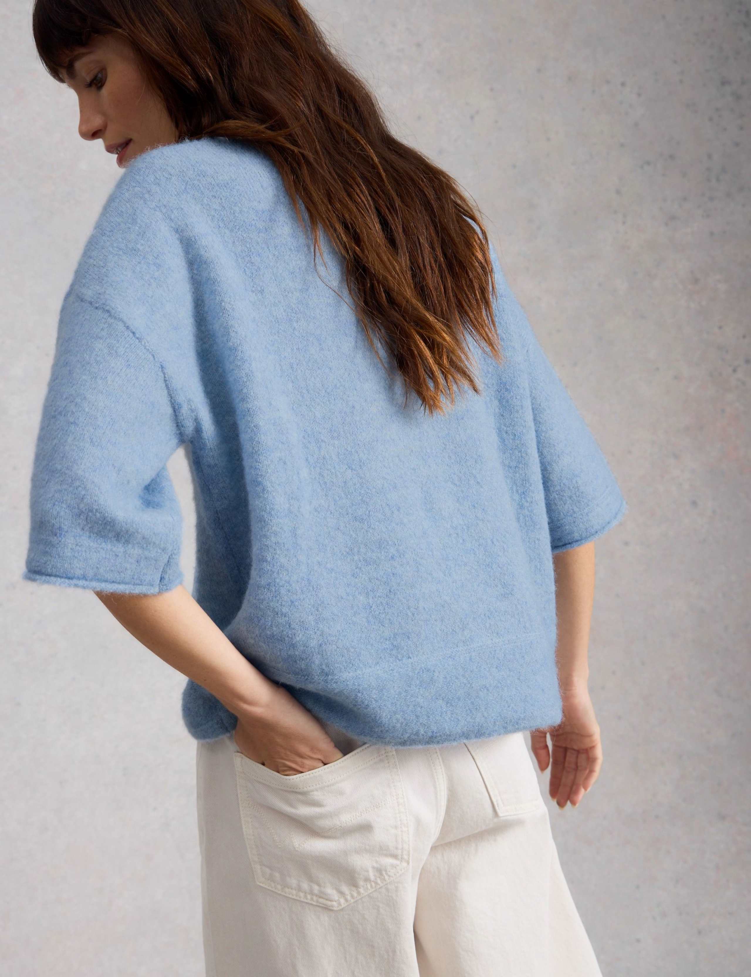 Textured Knitted Oversized T-Shirt 4 of 6