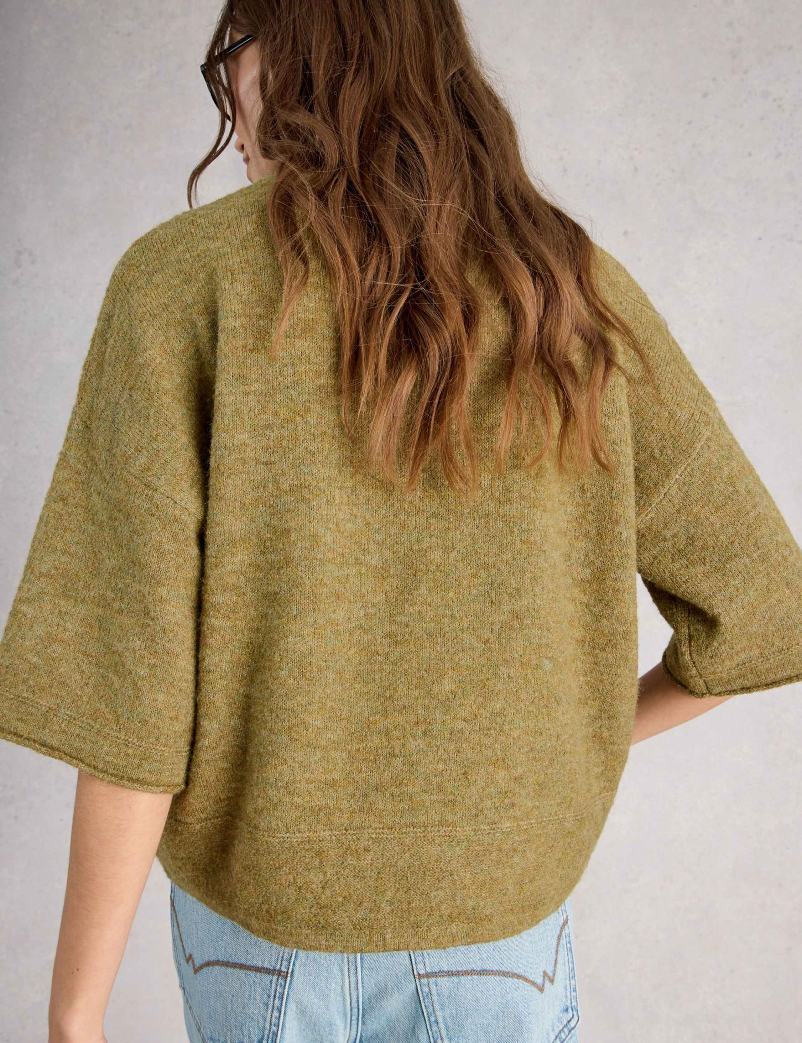 Textured Knitted Oversized T-Shirt 4 of 6