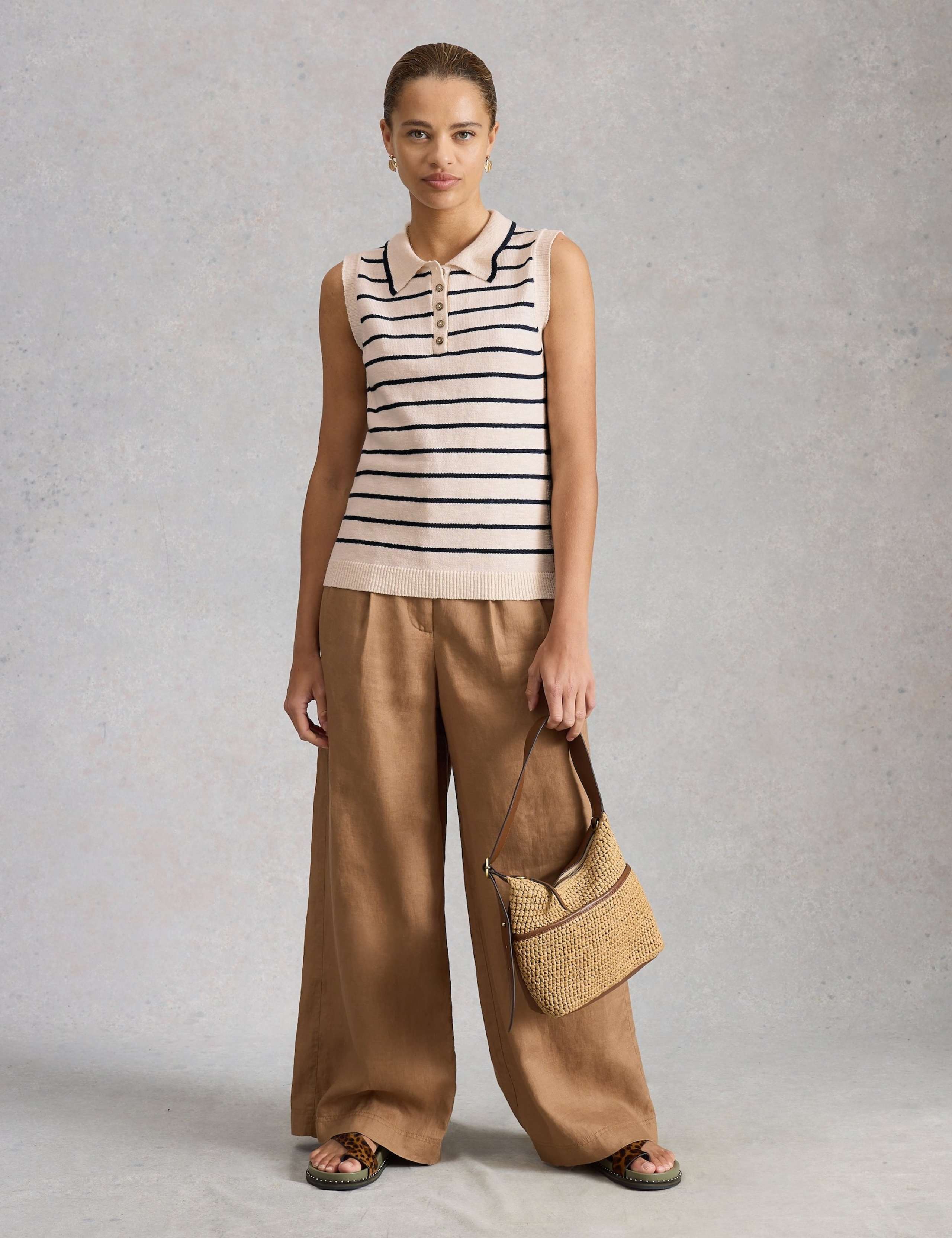 Cotton Rich Striped Vest 3 of 6