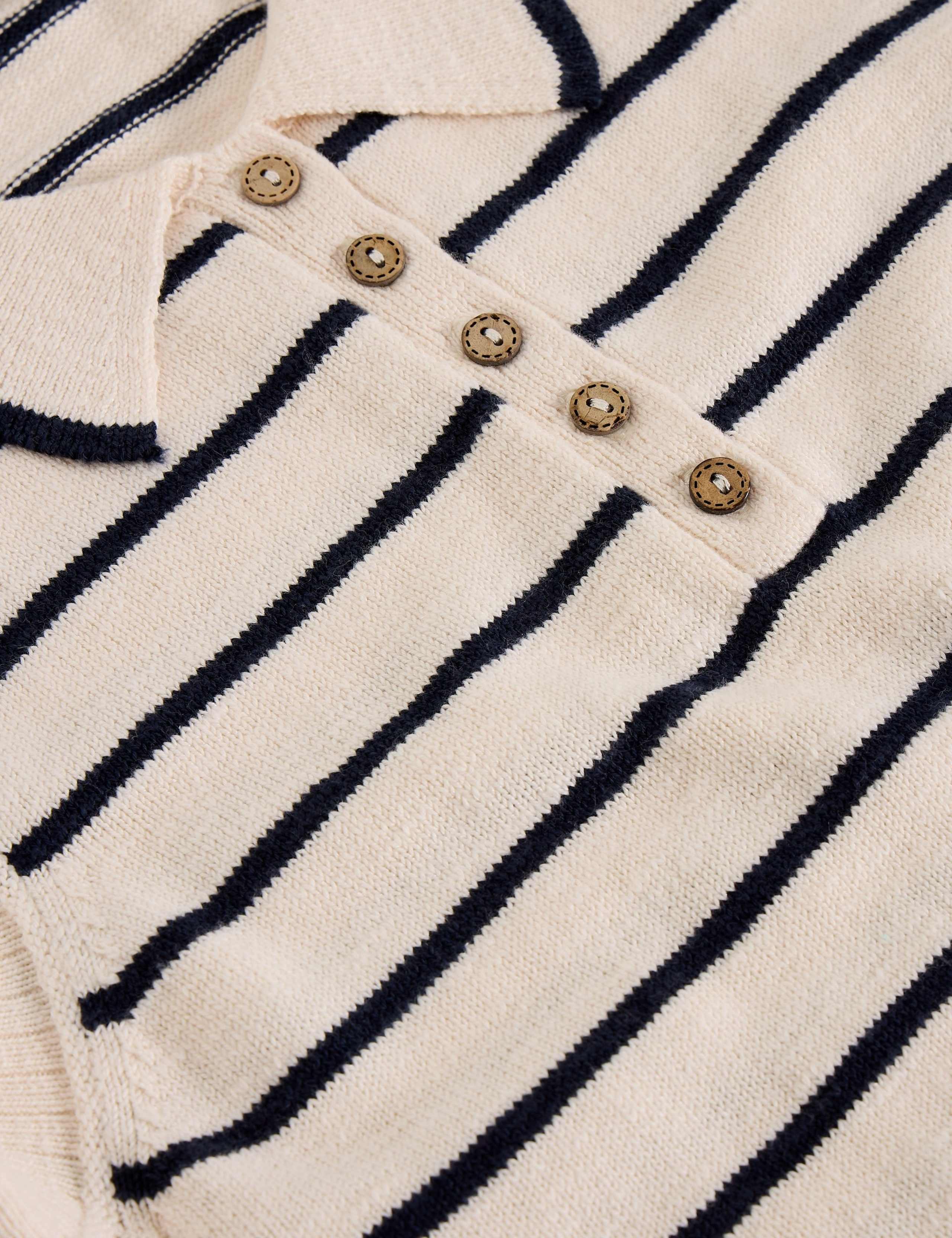 Cotton Rich Striped Vest 6 of 6