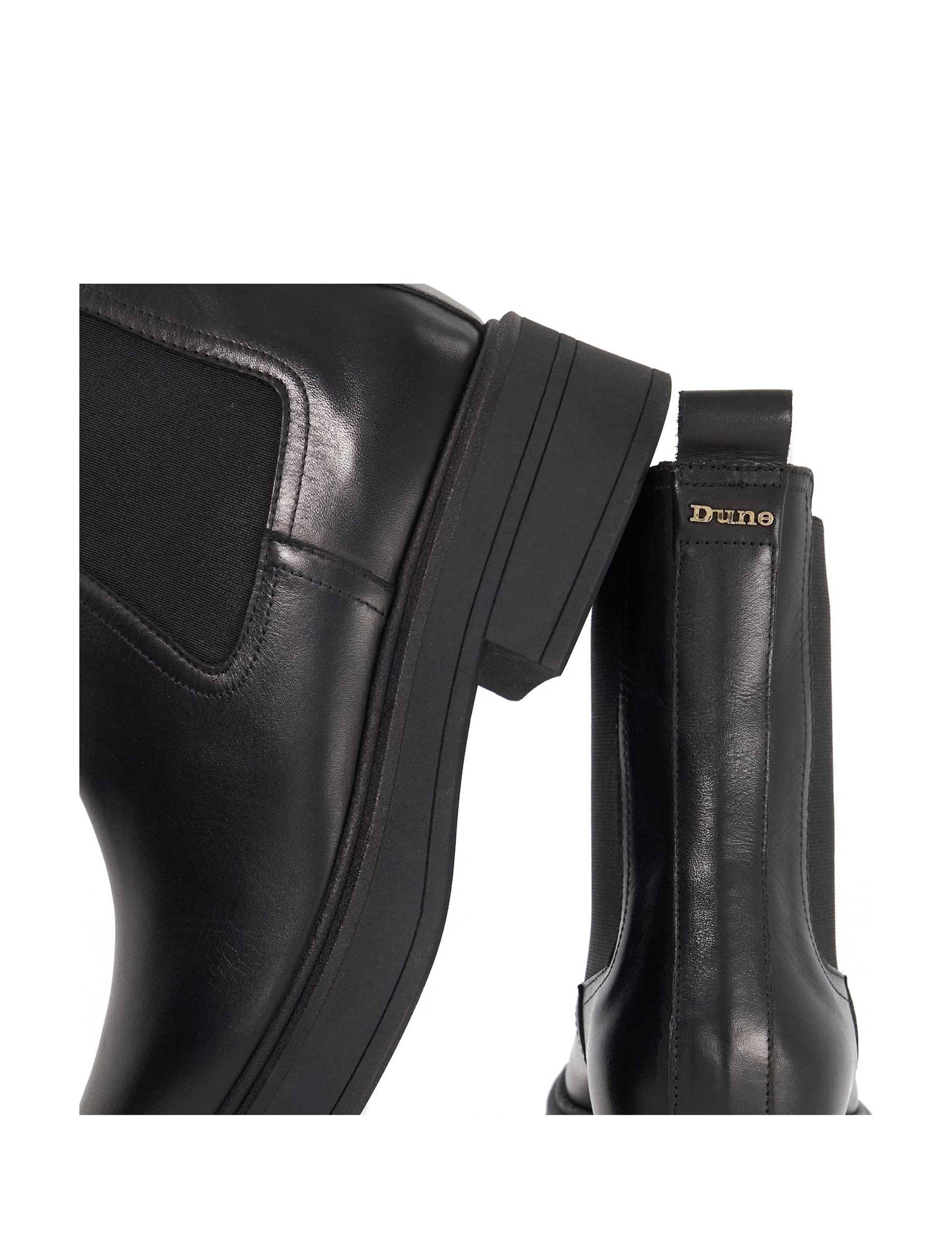 Leather Chelsea Block Heel Ankle Boots 5 of 5
