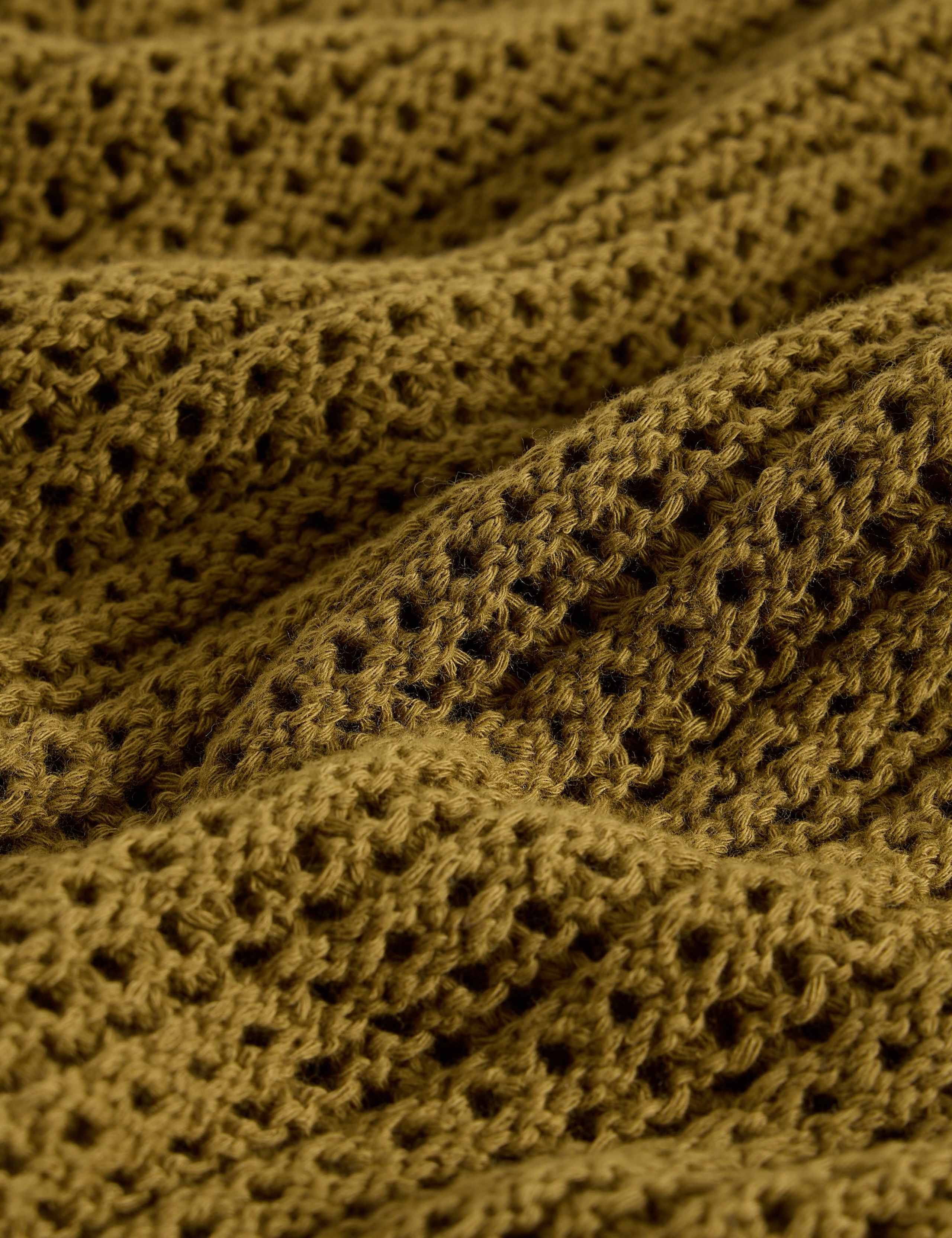 Pure Cotton Textured Collared Knitted Top 6 of 6