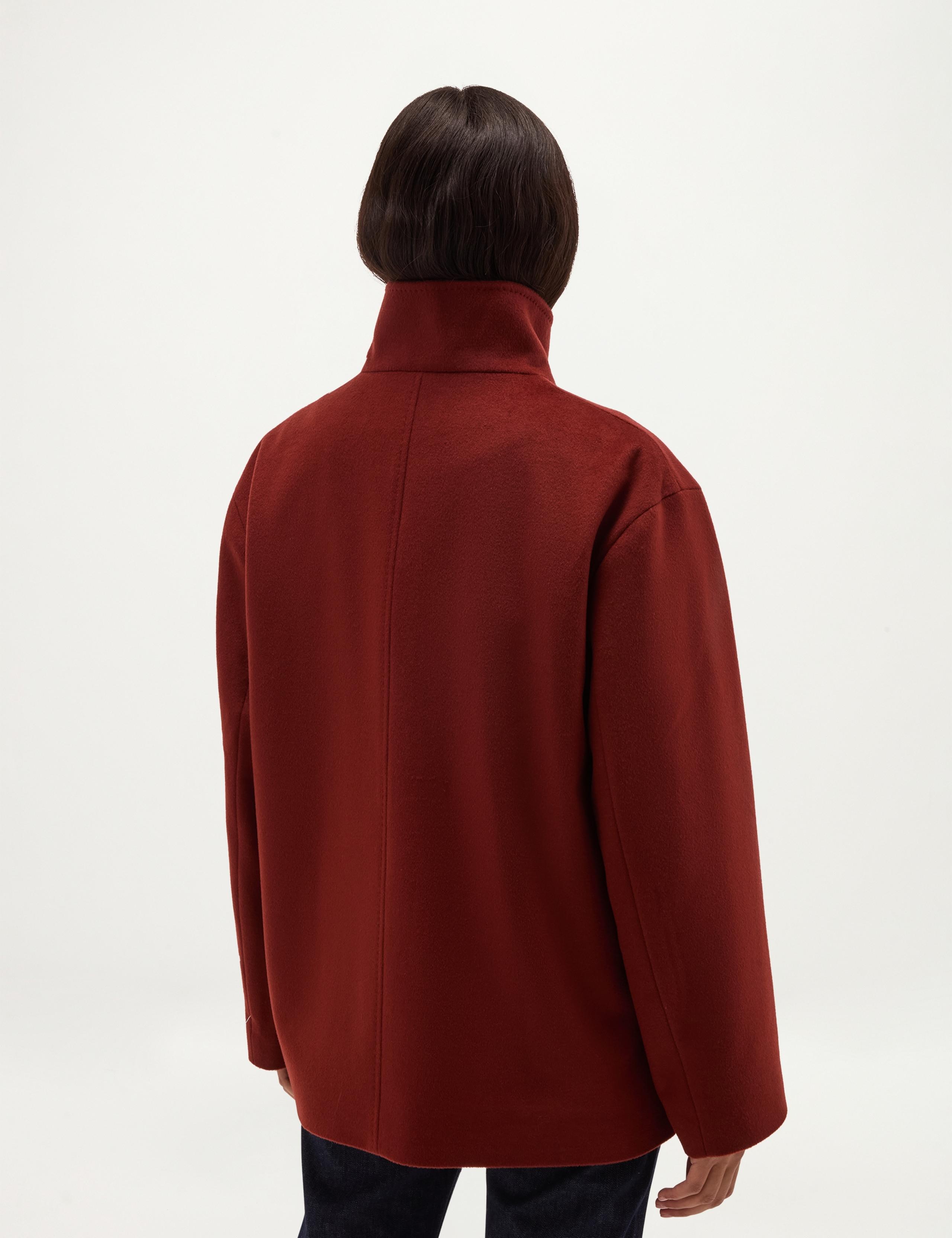 Pure Wool Funnel Neck Short Jacket 5 of 6
