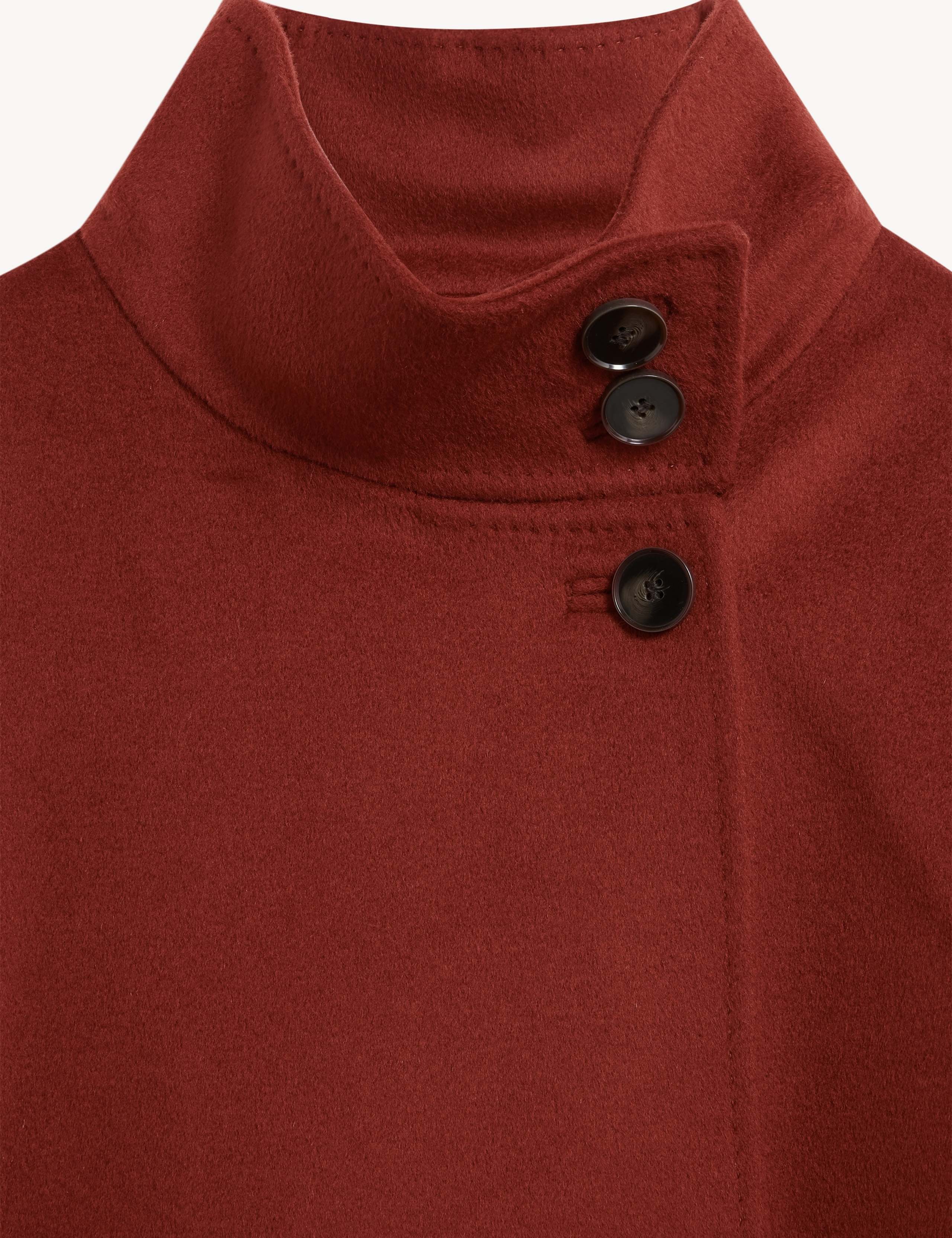Pure Wool Funnel Neck Short Jacket 6 of 6
