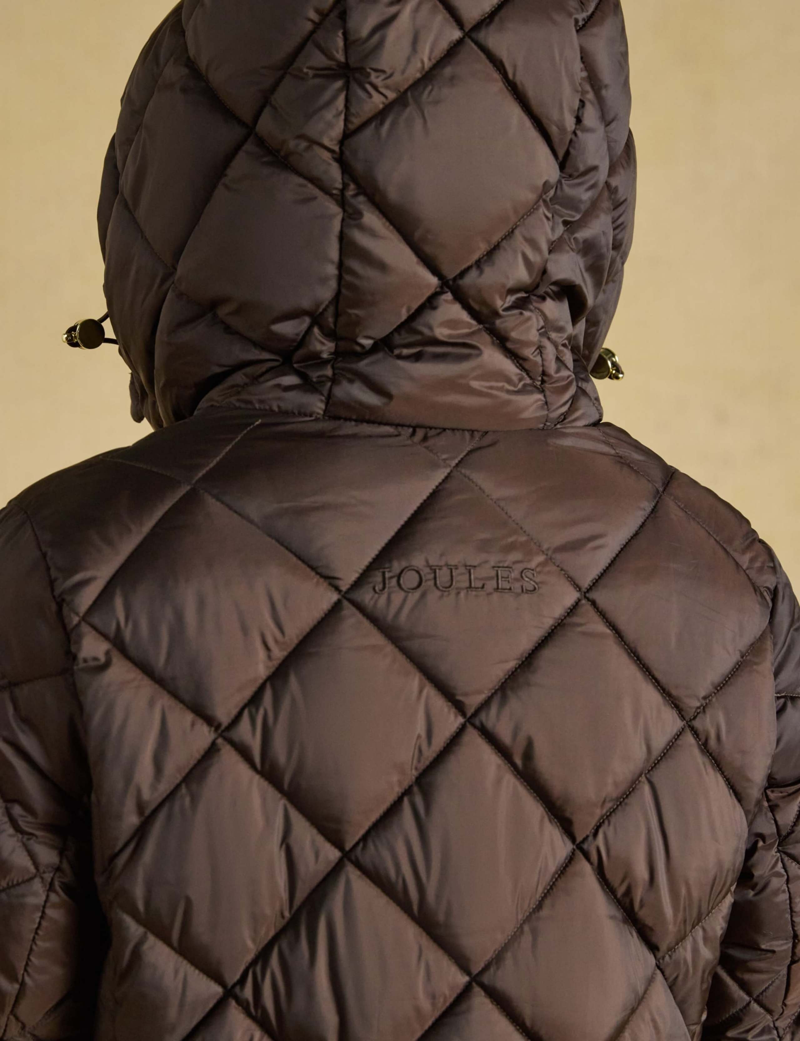 Showerproof Quilted Hooded Longline Coat 5 of 9