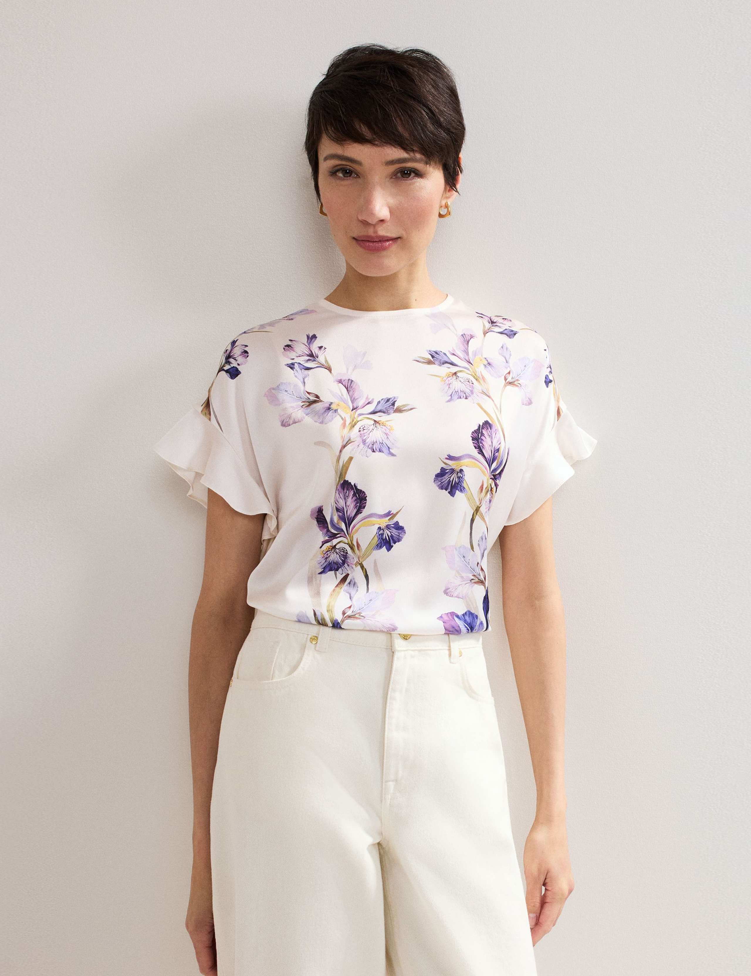 Floral Crew Neck Top 3 of 6