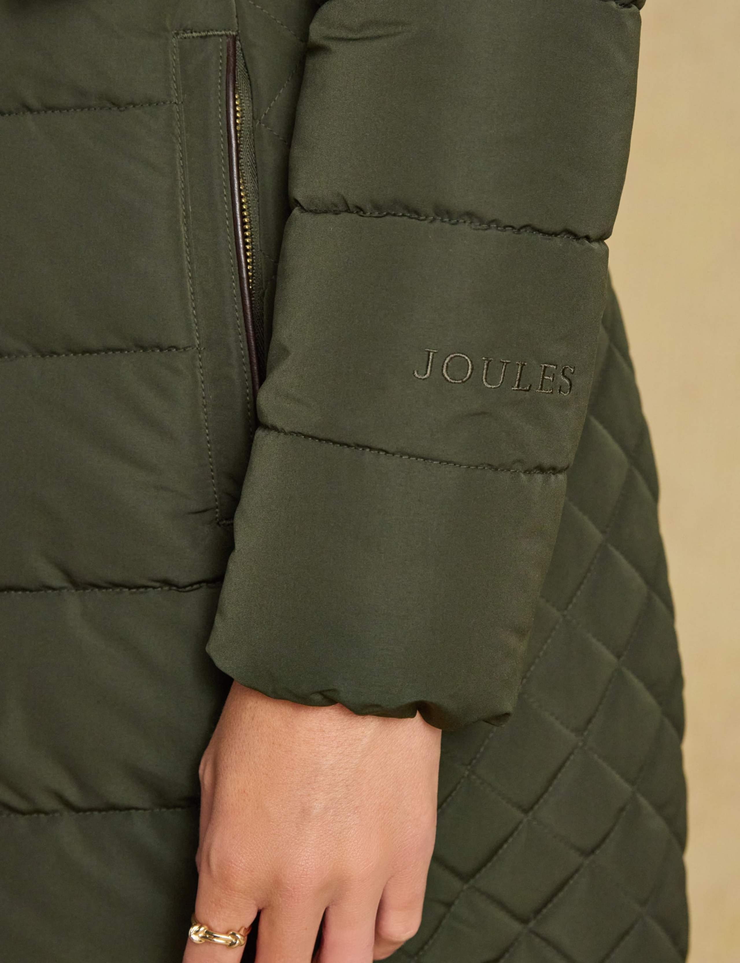 Showerproof Padded Faux Fur Trim Longline Coat 3 of 12