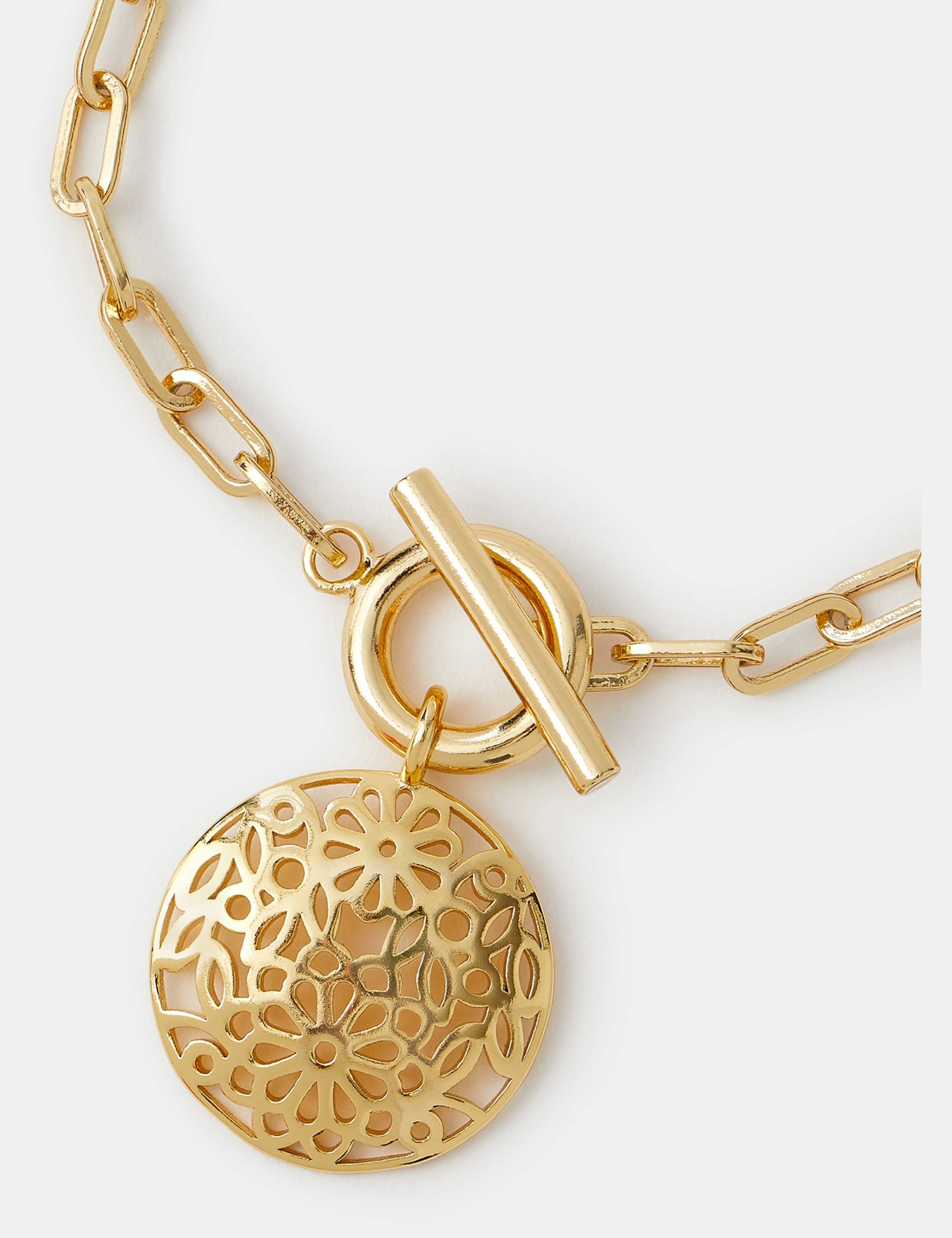 14 Carat Gold Plated Charm Bracelet 2 of 2