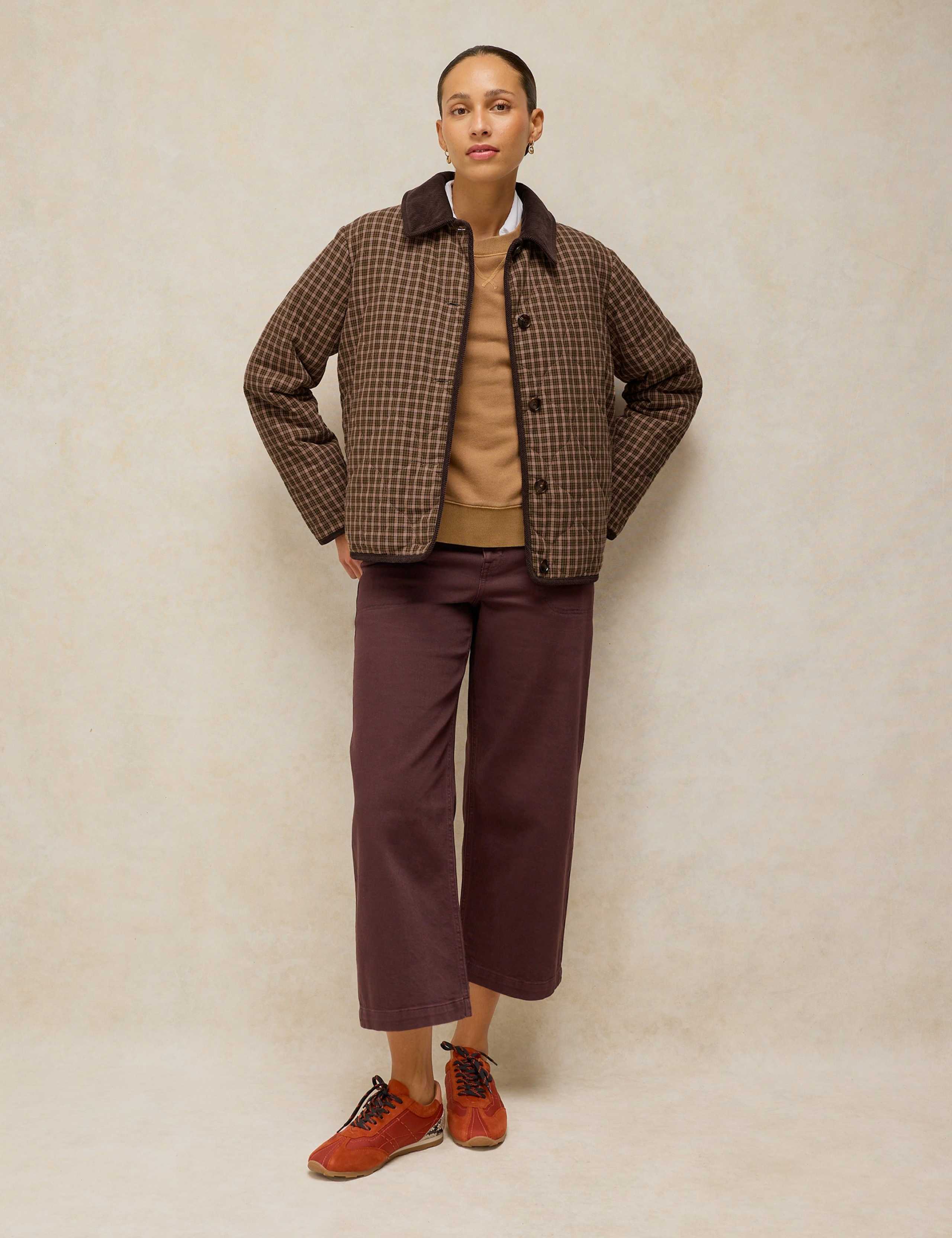 Pure Cotton Printed Reversible Collared Coat 4 of 8