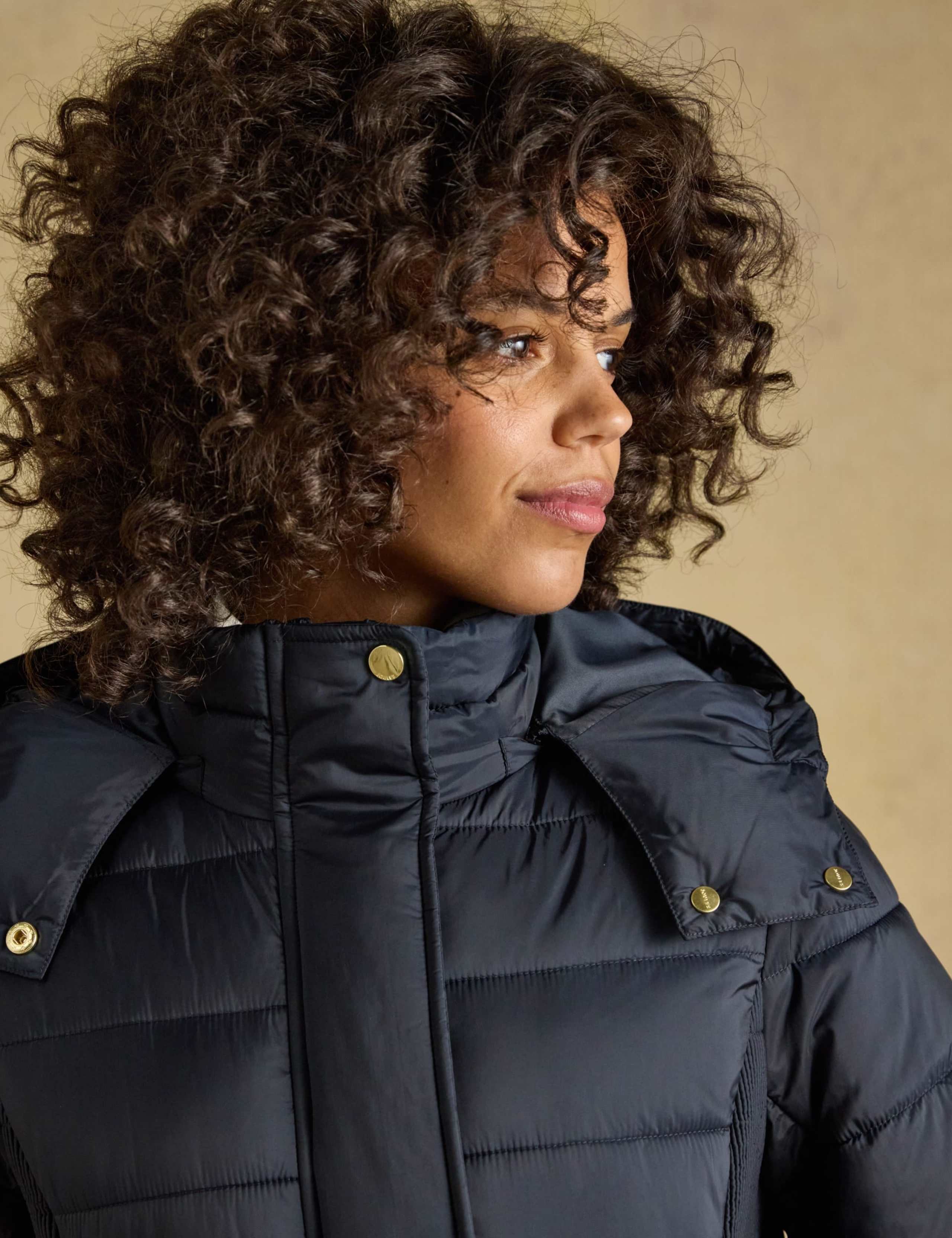 Quilted Padded Hooded Longline Puffer Coat 2 of 10