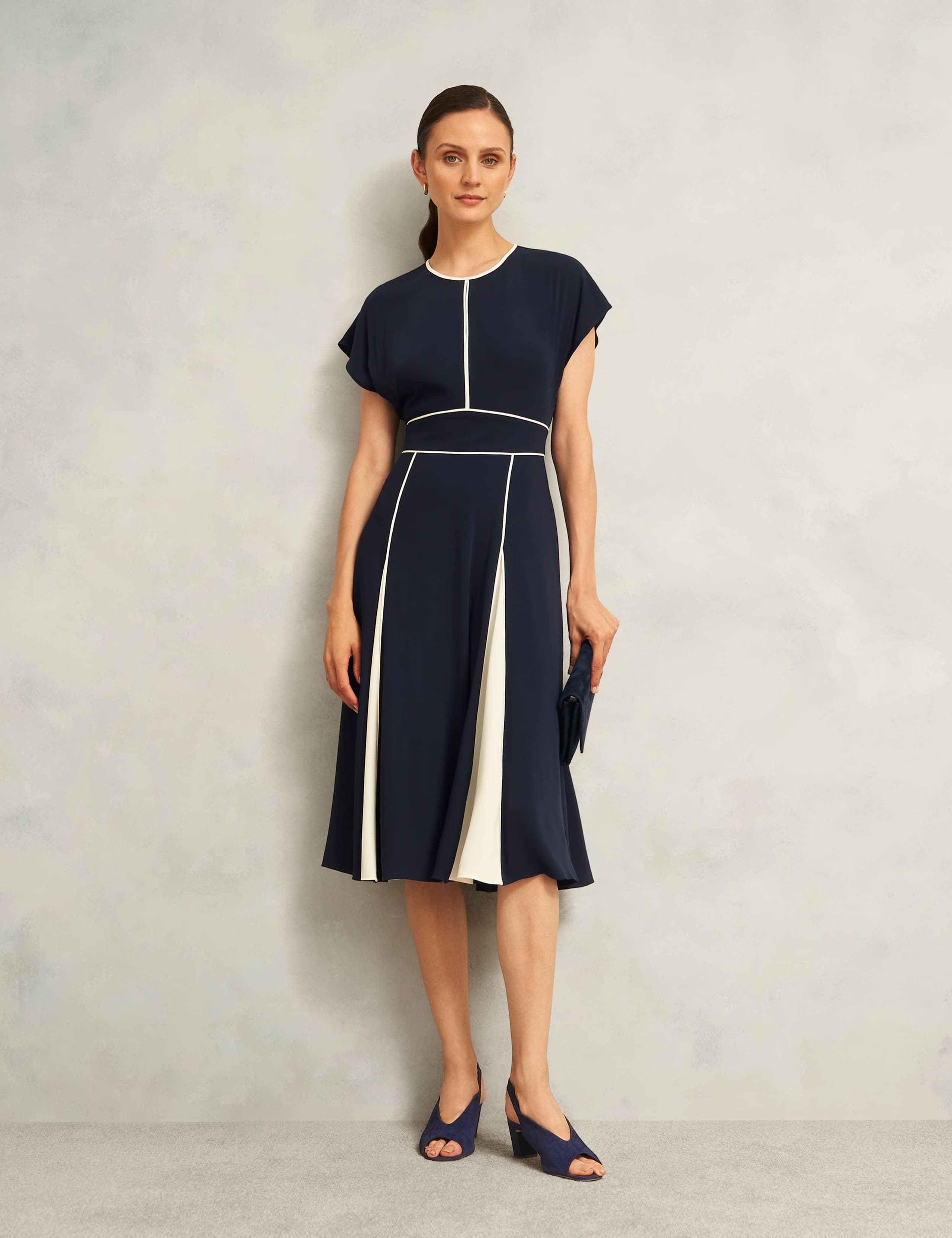 Faux Suede Block Heel Slingback Sandals 4 of 5