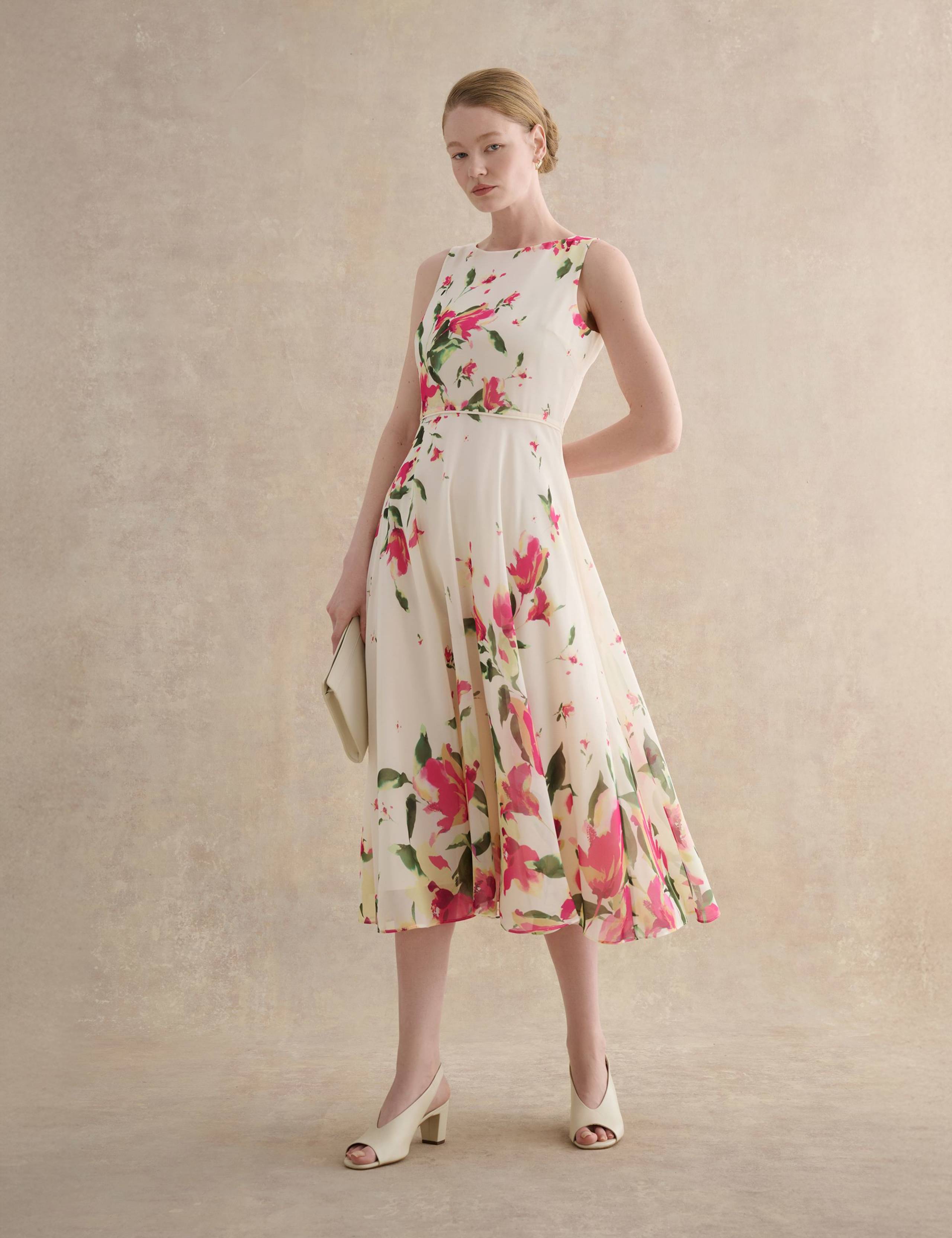 Faux Suede Block Heel Slingback Sandals 5 of 6