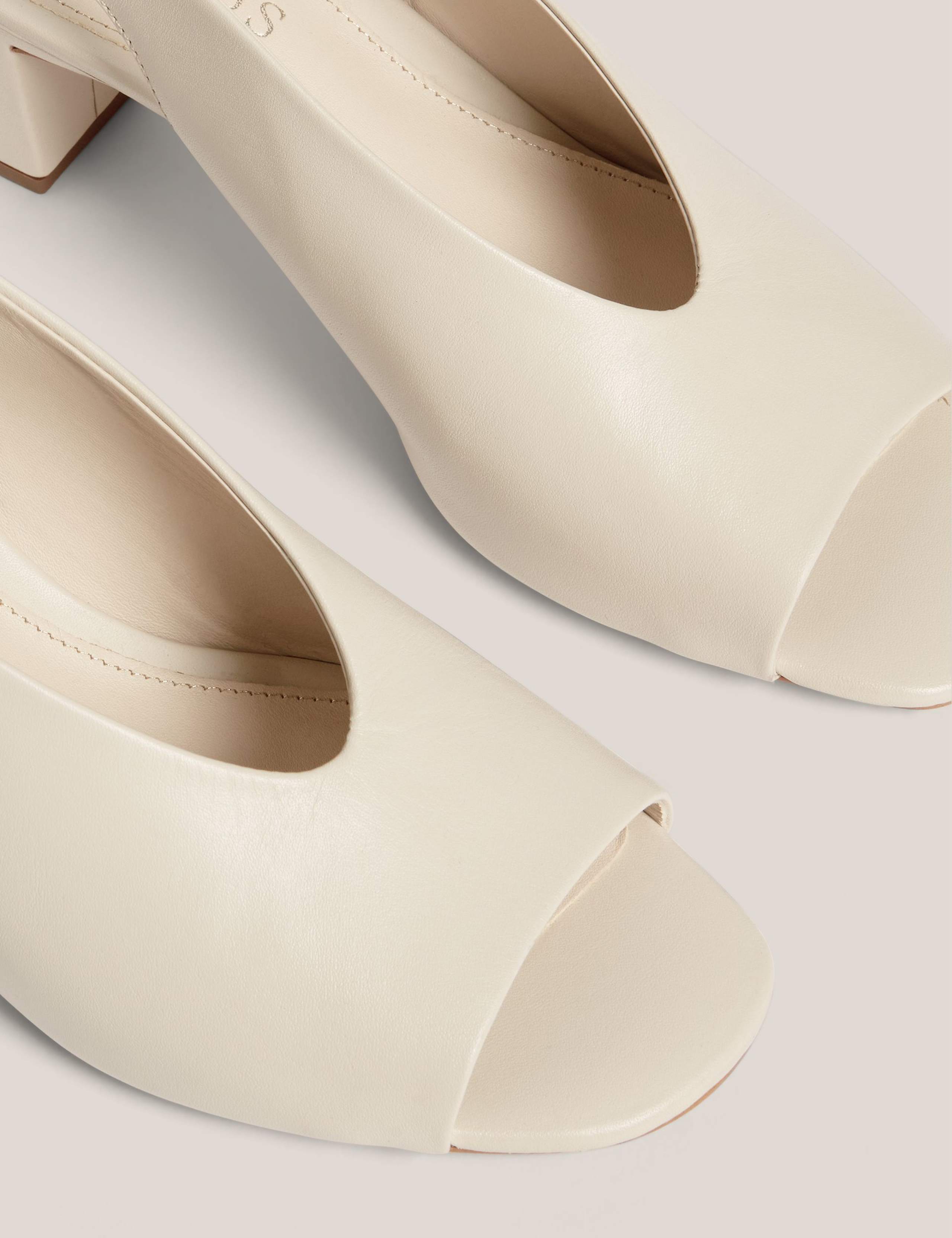 Faux Suede Block Heel Slingback Sandals 6 of 6