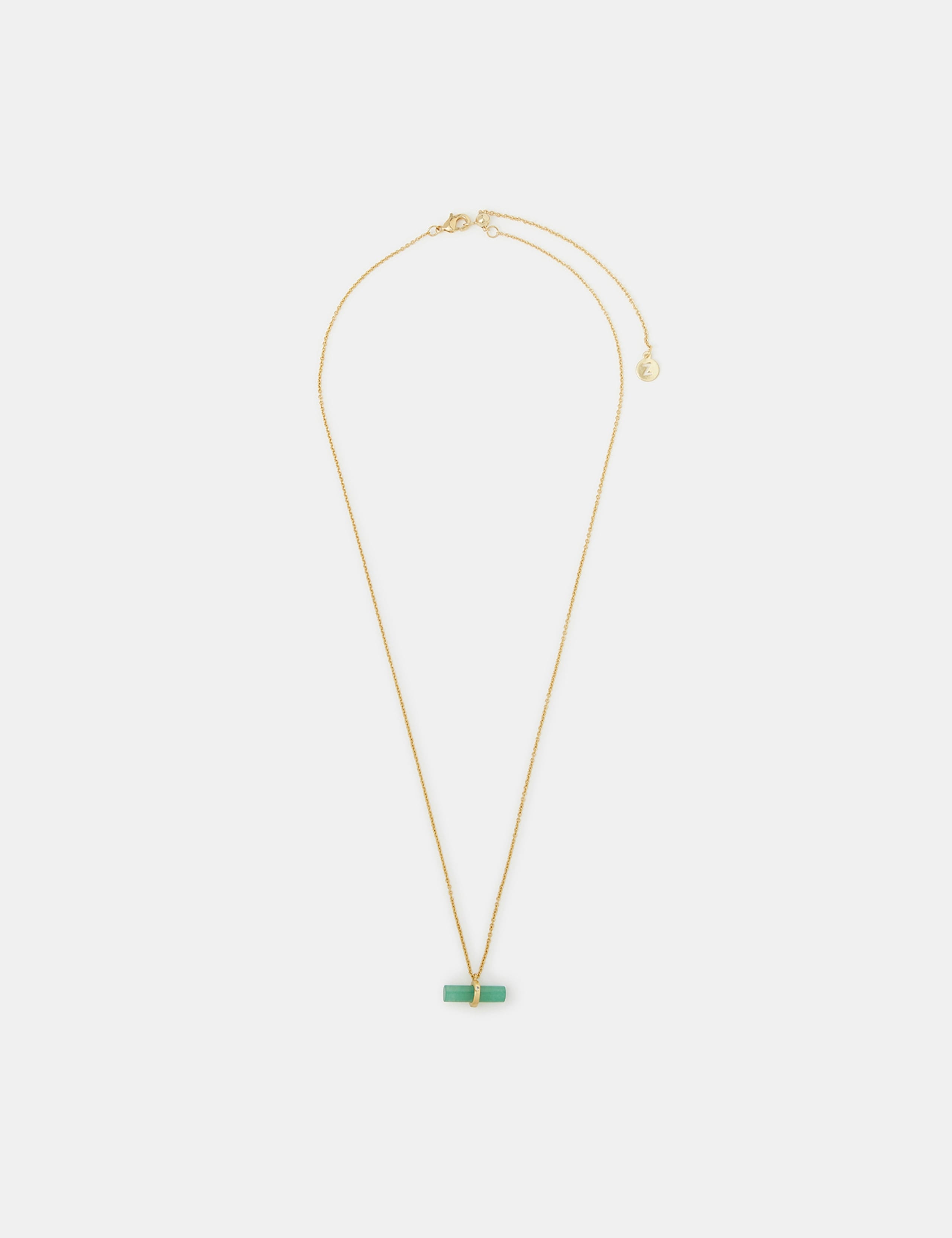 14 Carat Gold Plated Healing Stone Necklace 1 of 2
