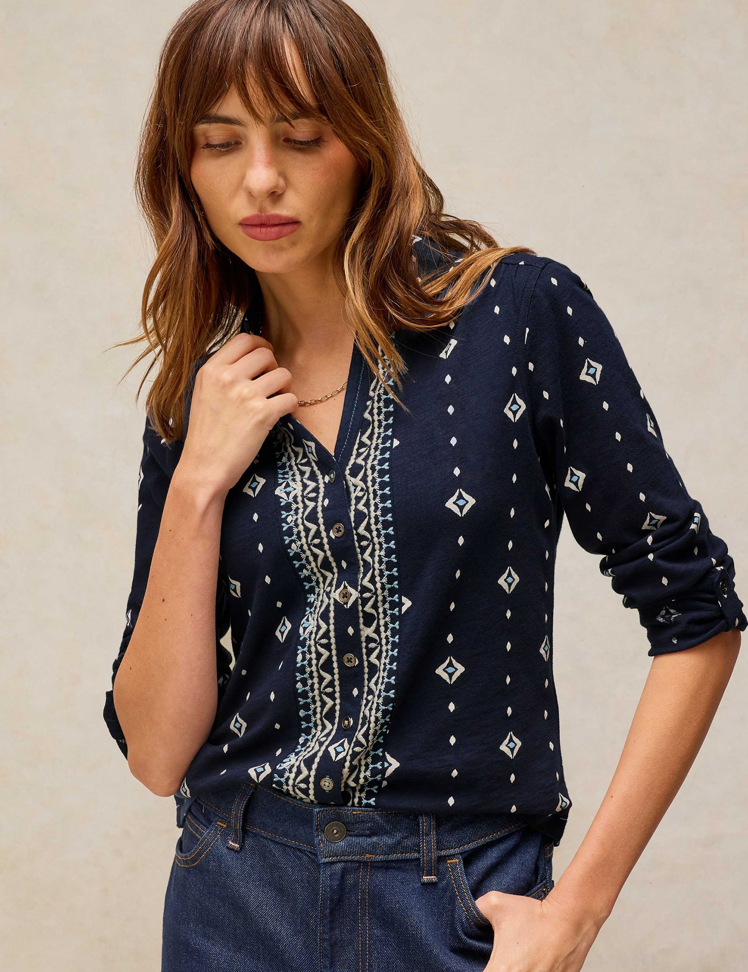 Pure Cotton Printed Collared Shirt 1 of 6