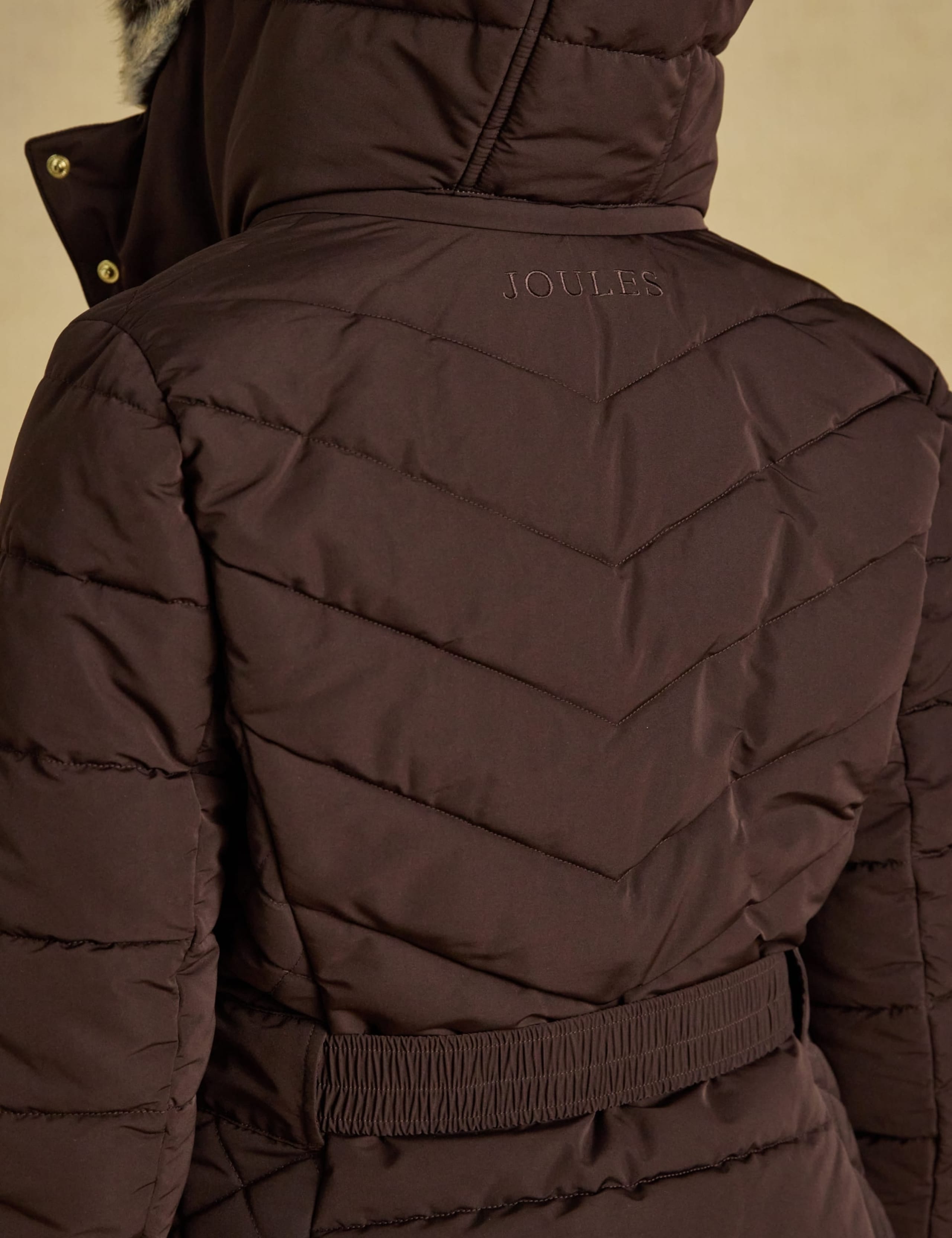 Showerproof Padded Faux Fur Trim Coat 7 of 12
