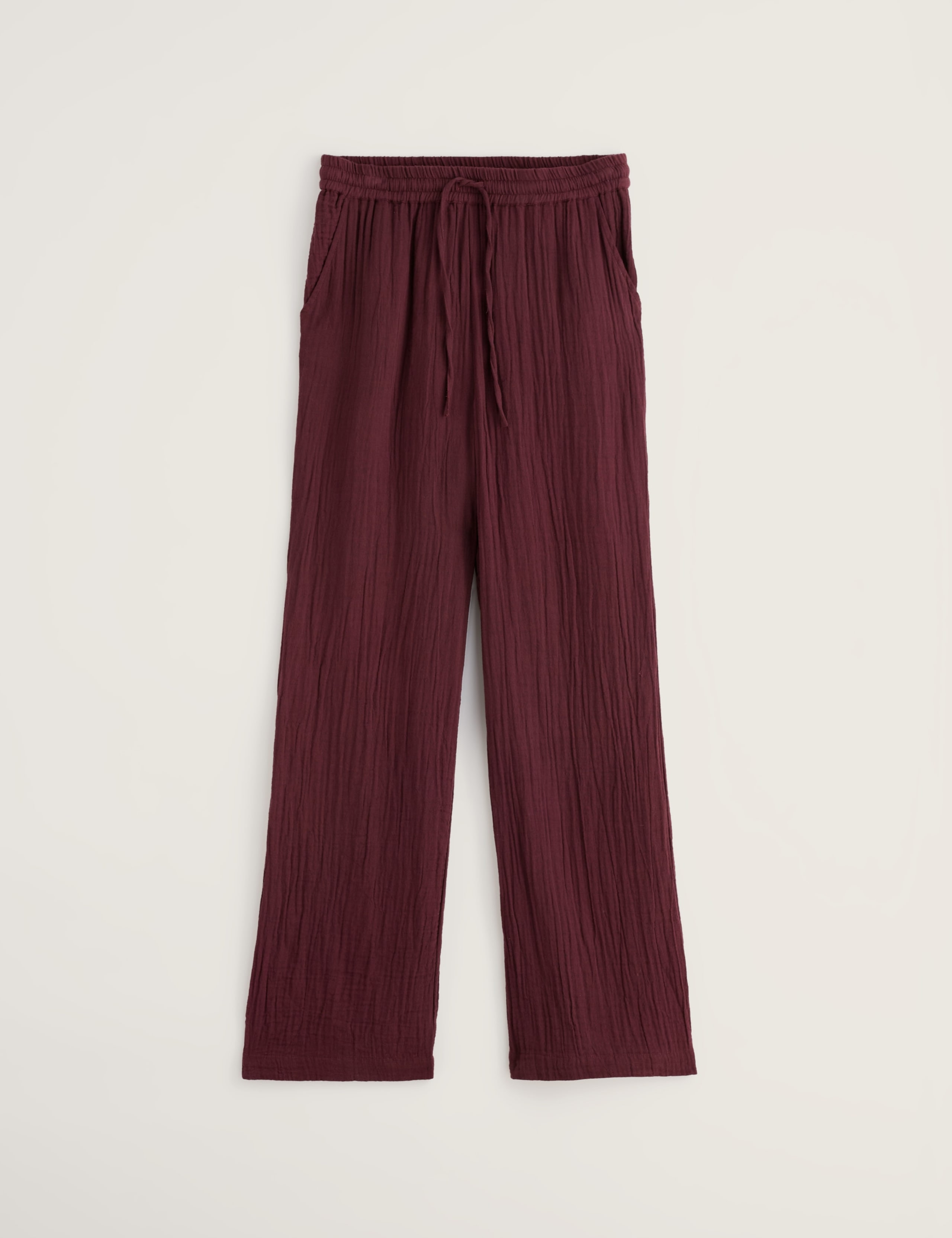 Pure Cotton Crinkle Wide Leg Beach Trousers 2 of 5