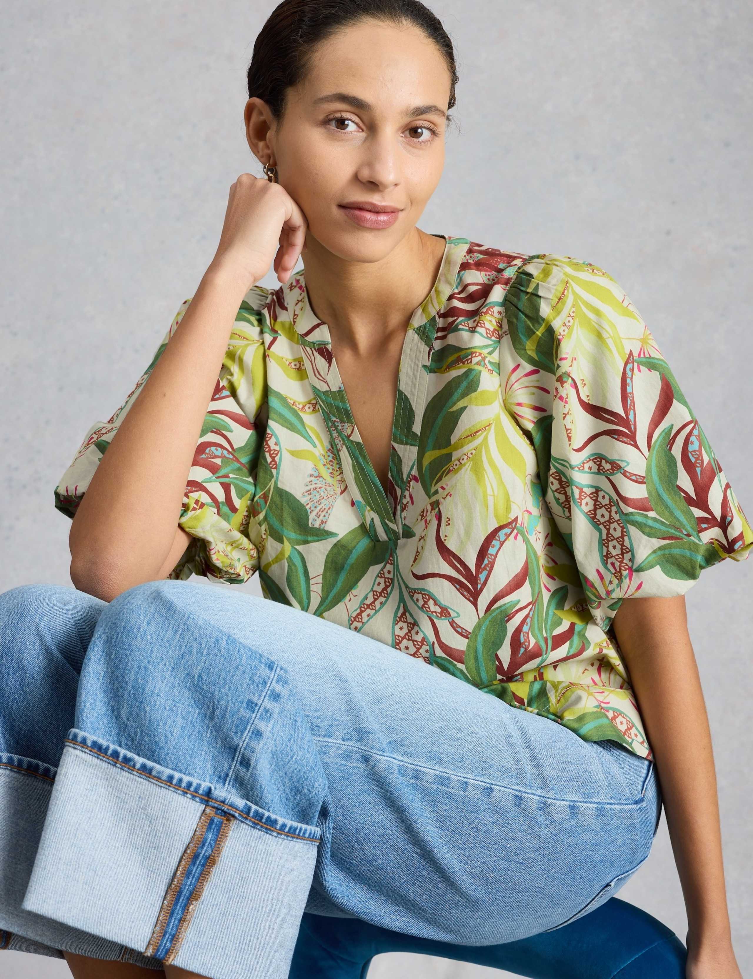 Pure Cotton Printed Top 1 of 6