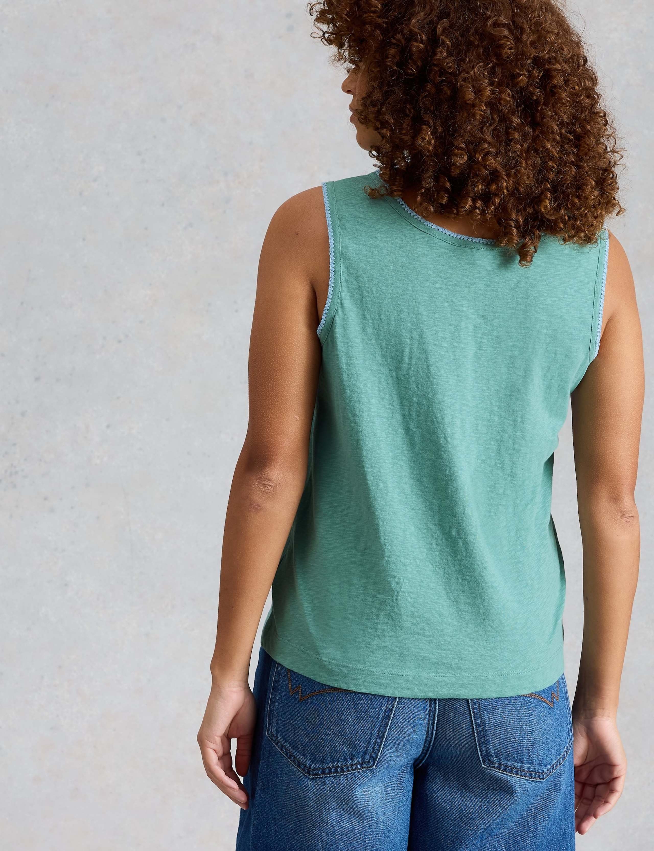 Pure Cotton Scoop Neck Vest 3 of 6