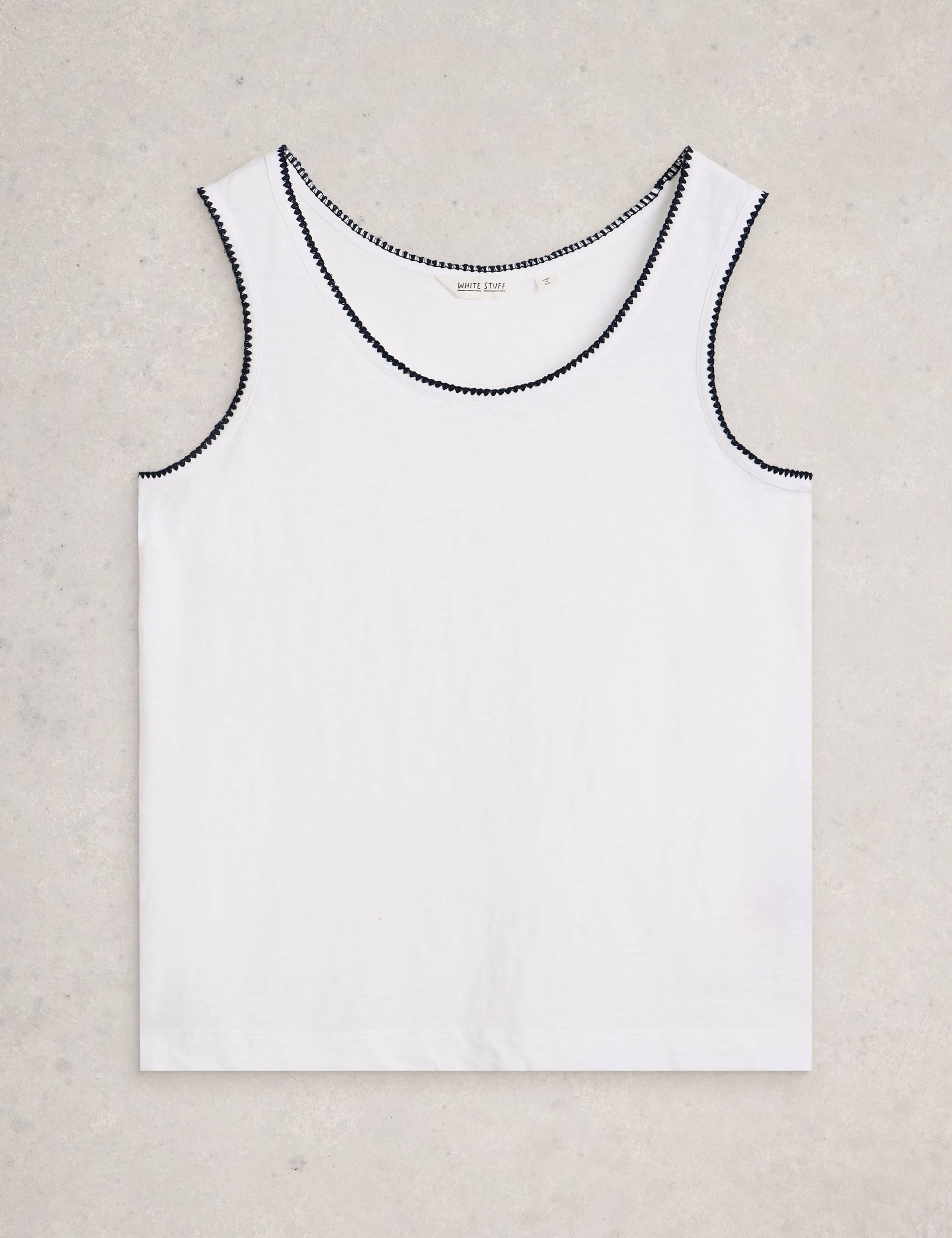 Pure Cotton Scoop Neck Vest 2 of 6