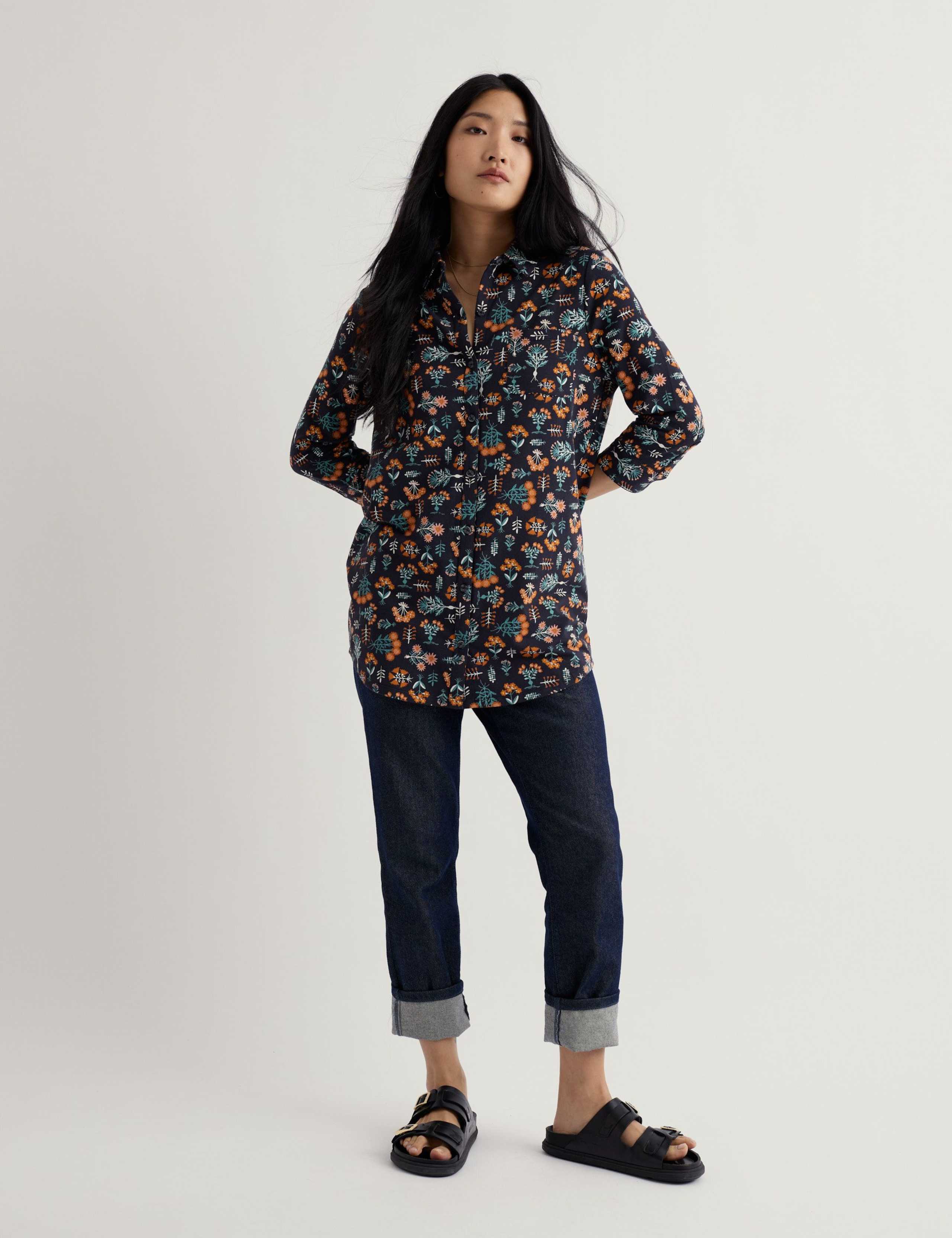 Cotton Modal Blend Floral Tunic 1 of 5