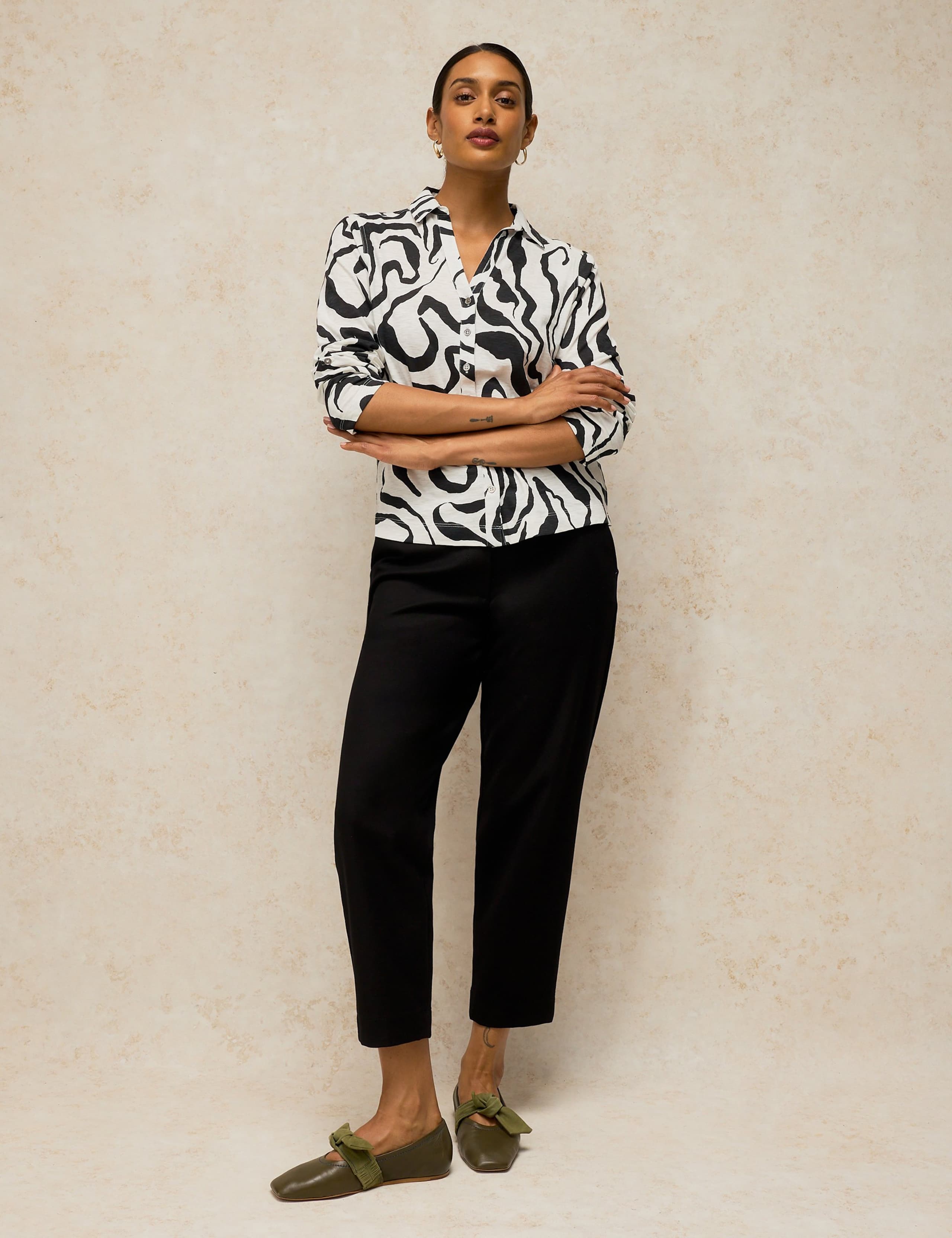 Annie Pure Cotton Printed Collared Shirt 4 of 6