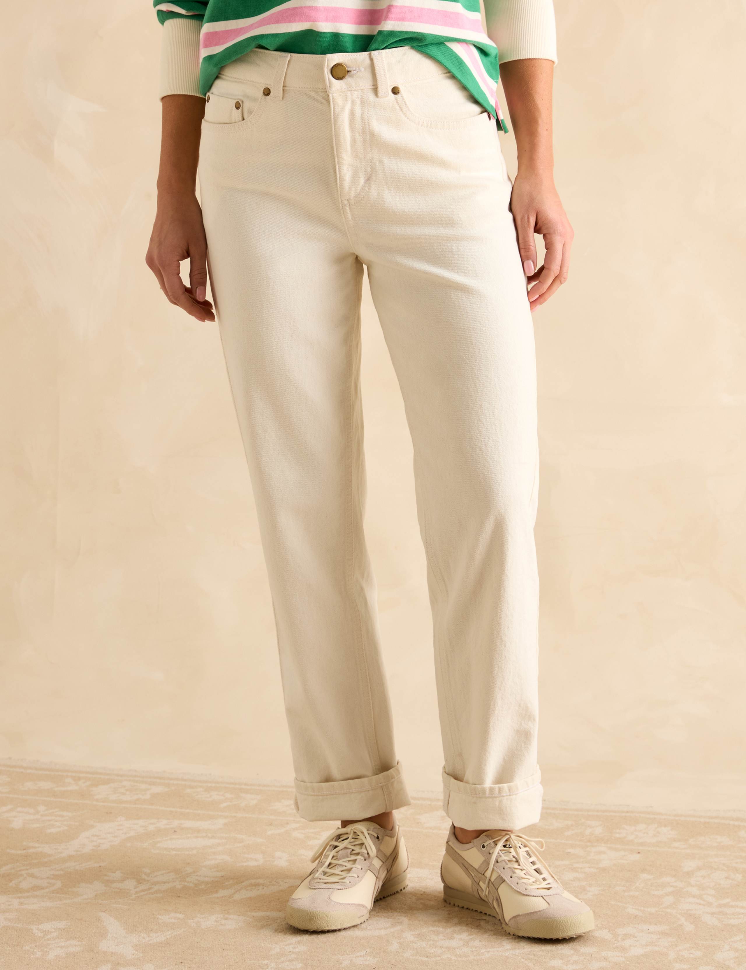 Cotton Rich Straight Leg Jeans With Modal 1 of 5