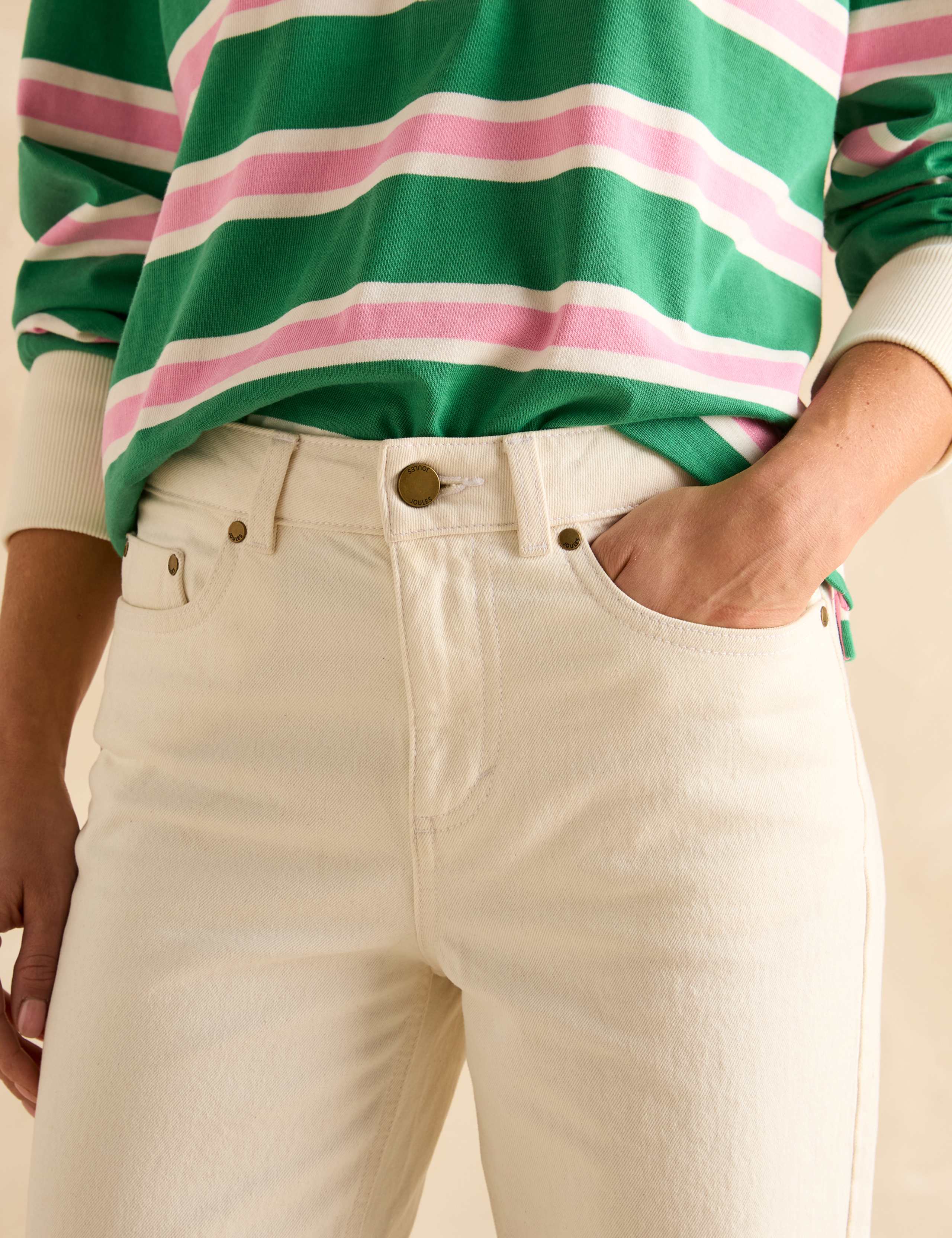 Cotton Rich Straight Leg Jeans With Modal 4 of 5