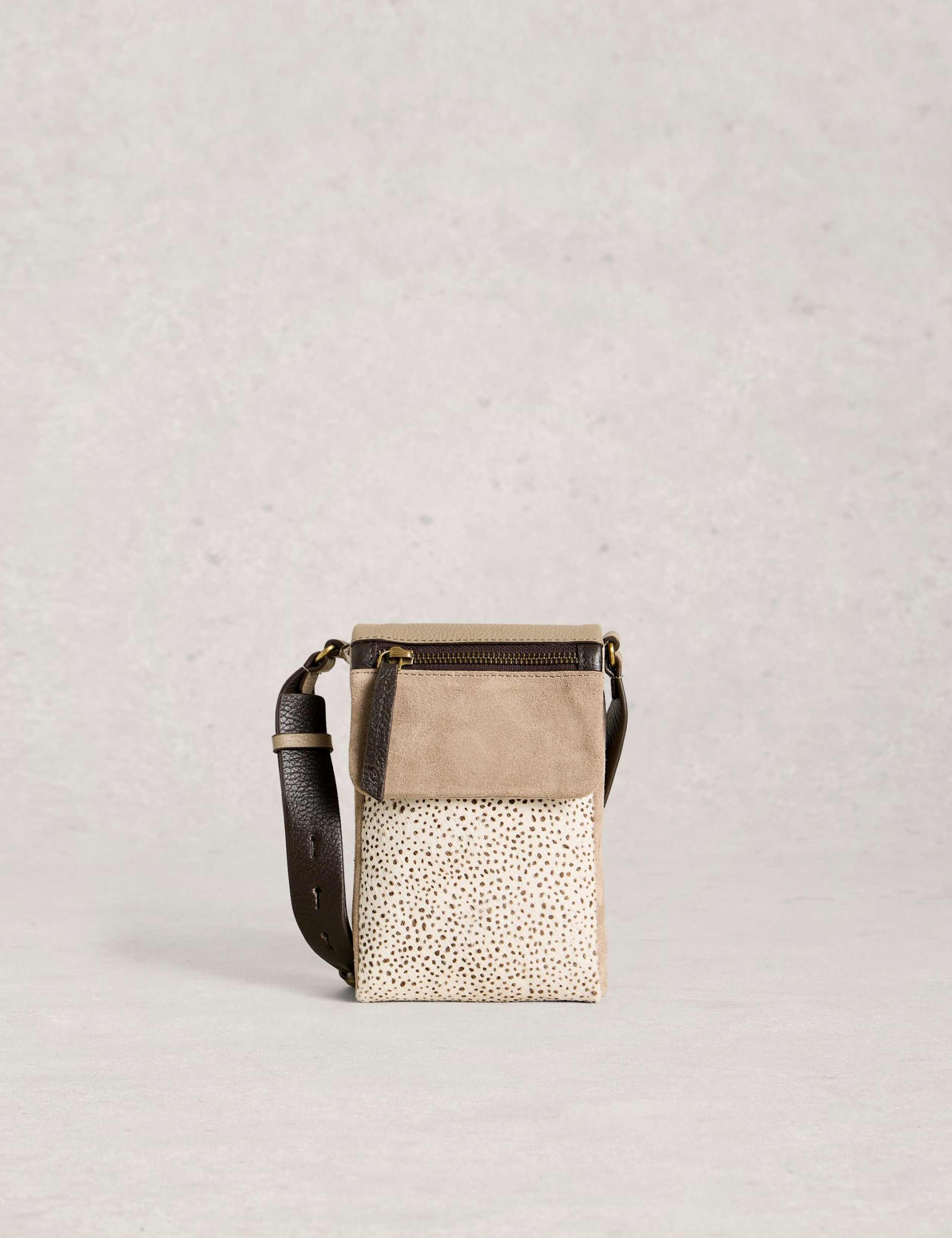 Leather Cross Body Phone Bag 1 of 4