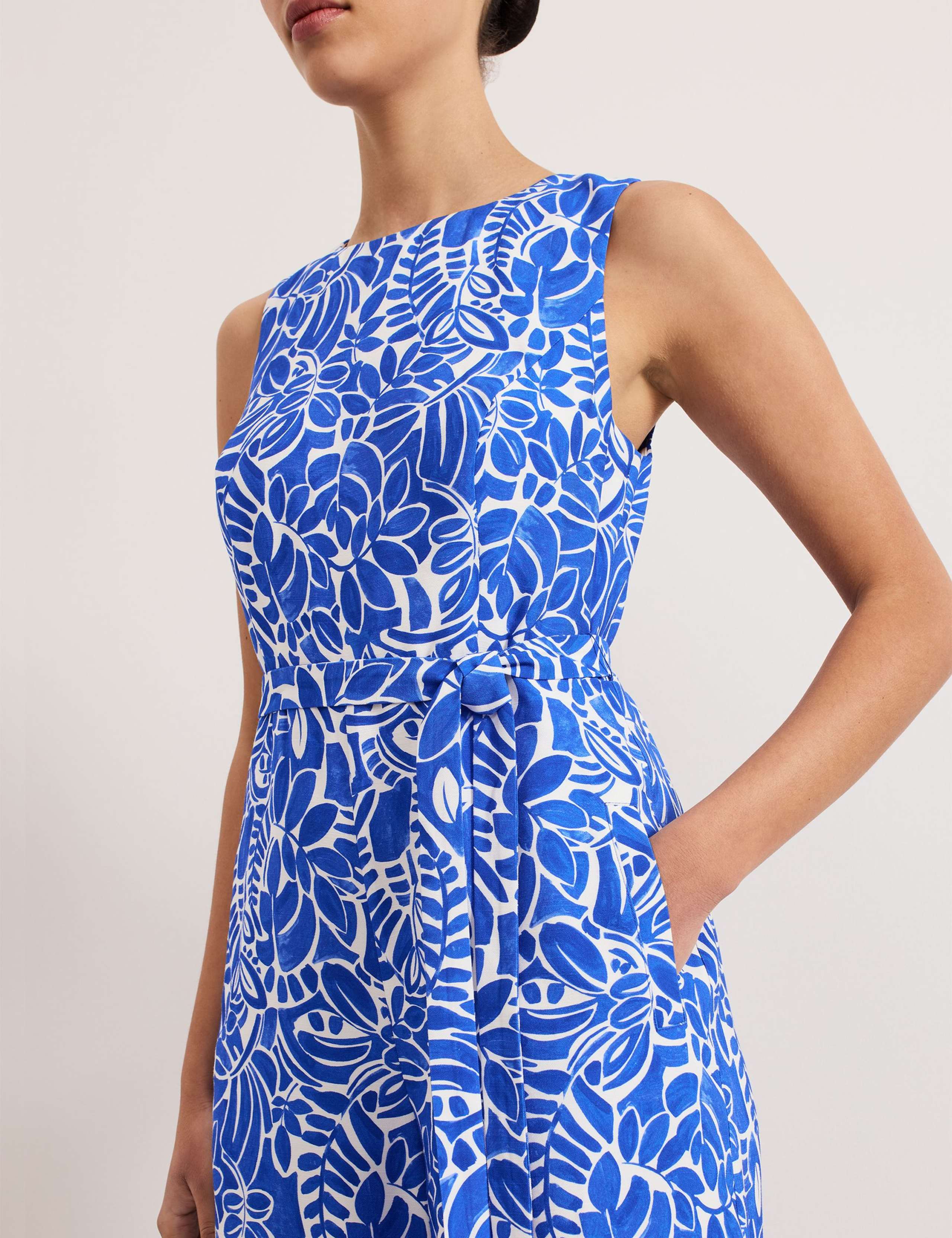 Printed Sleeveless Wide Leg Jumpsuit 5 of 8