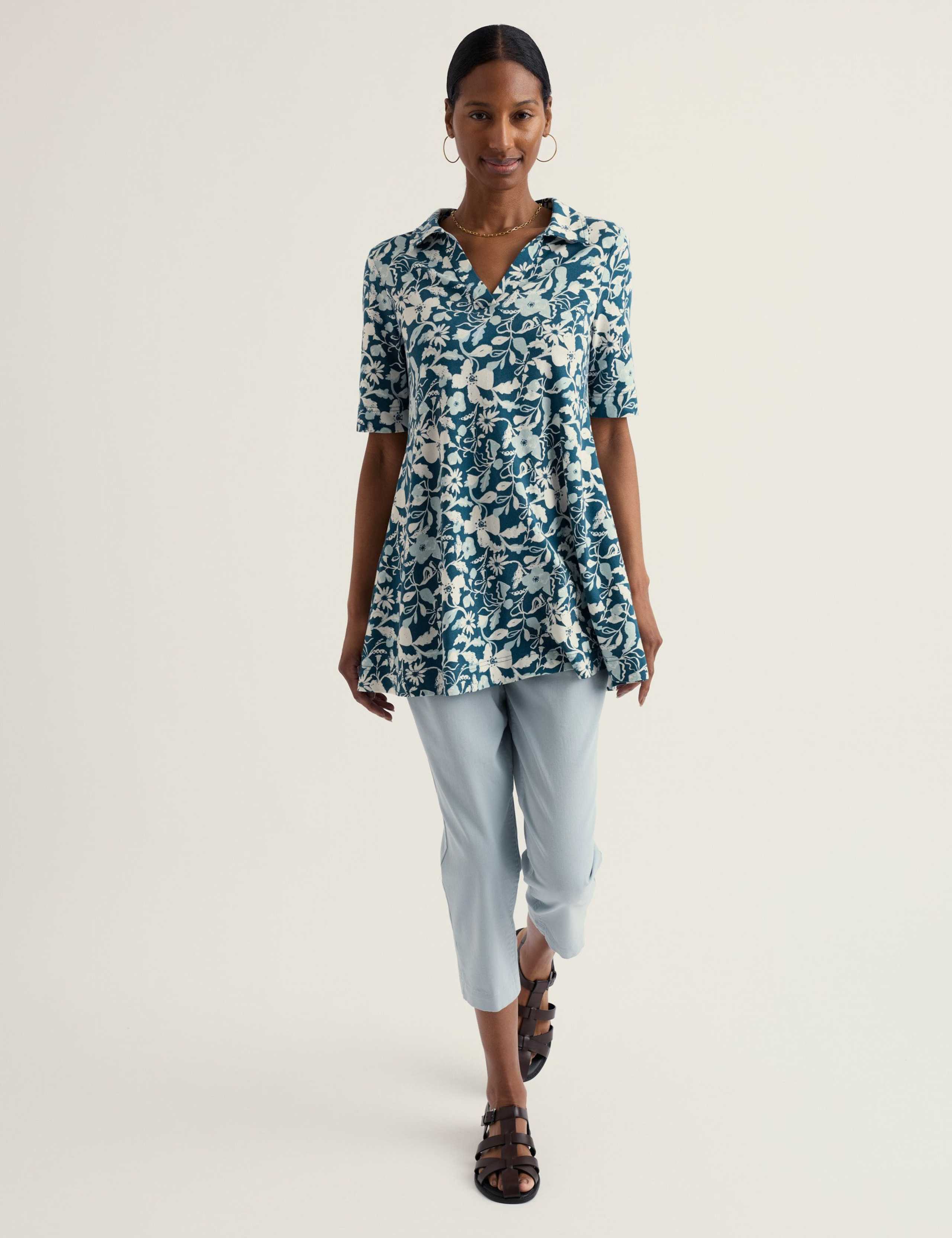 Cotton Rich Floral Tunic 1 of 5