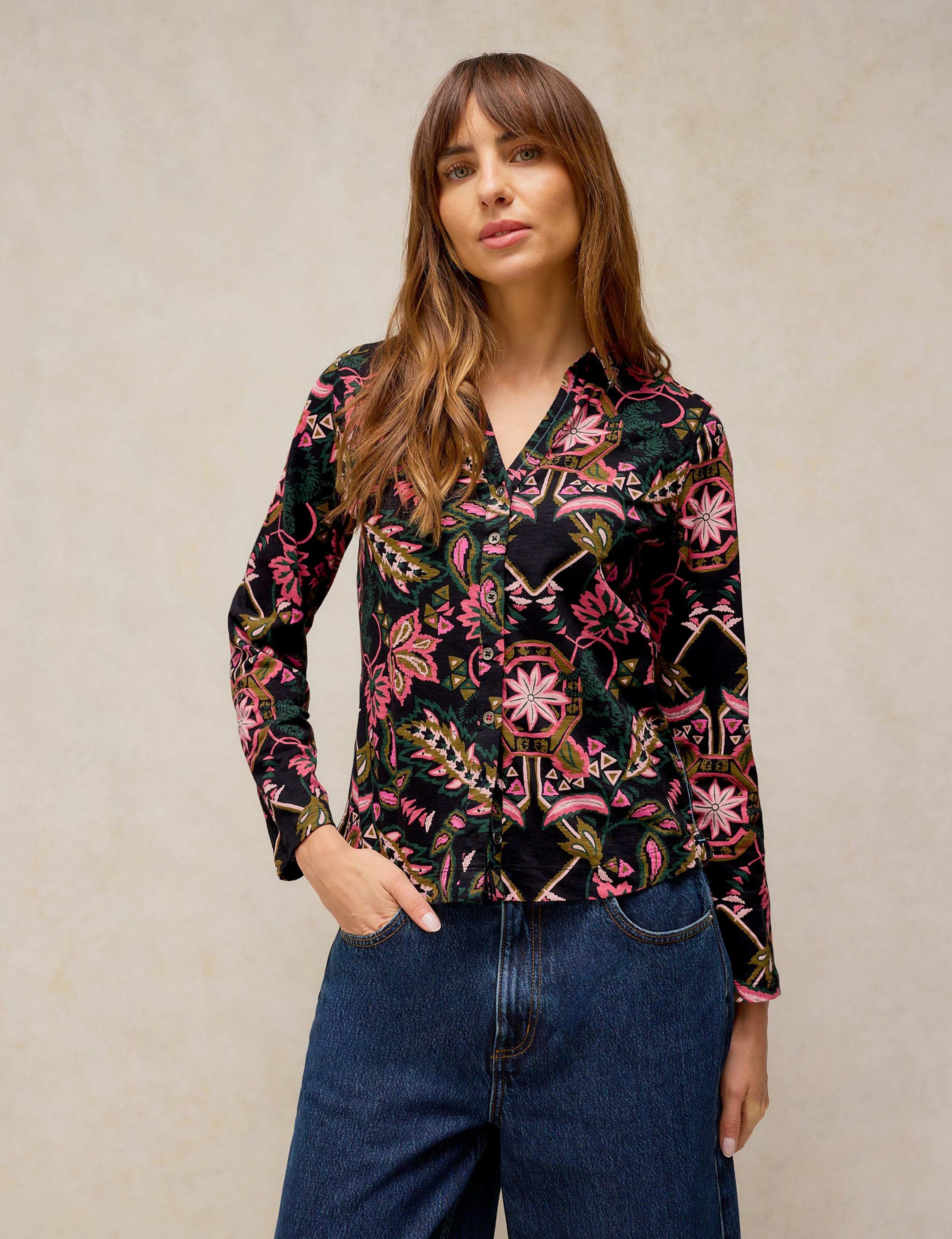 Pure Cotton Printed Collared Shirt 1 of 6