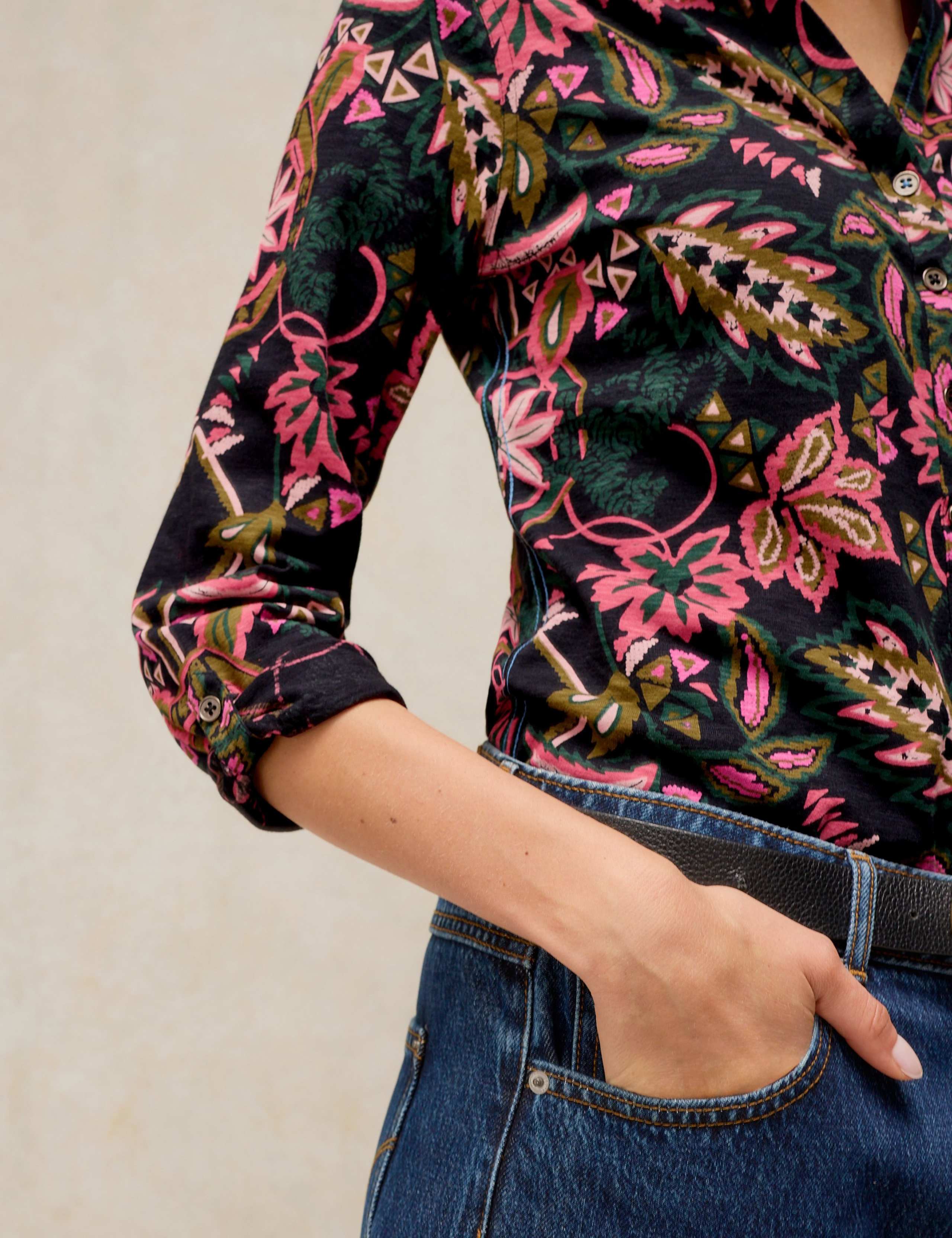 Pure Cotton Printed Collared Shirt 6 of 6