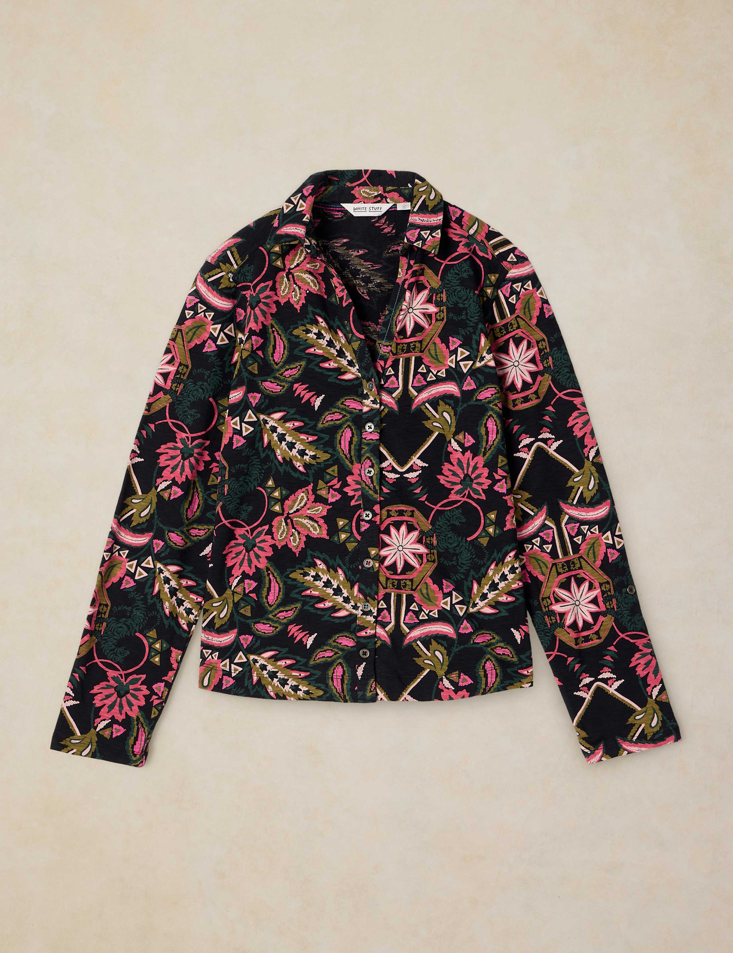 Pure Cotton Printed Collared Shirt 2 of 6