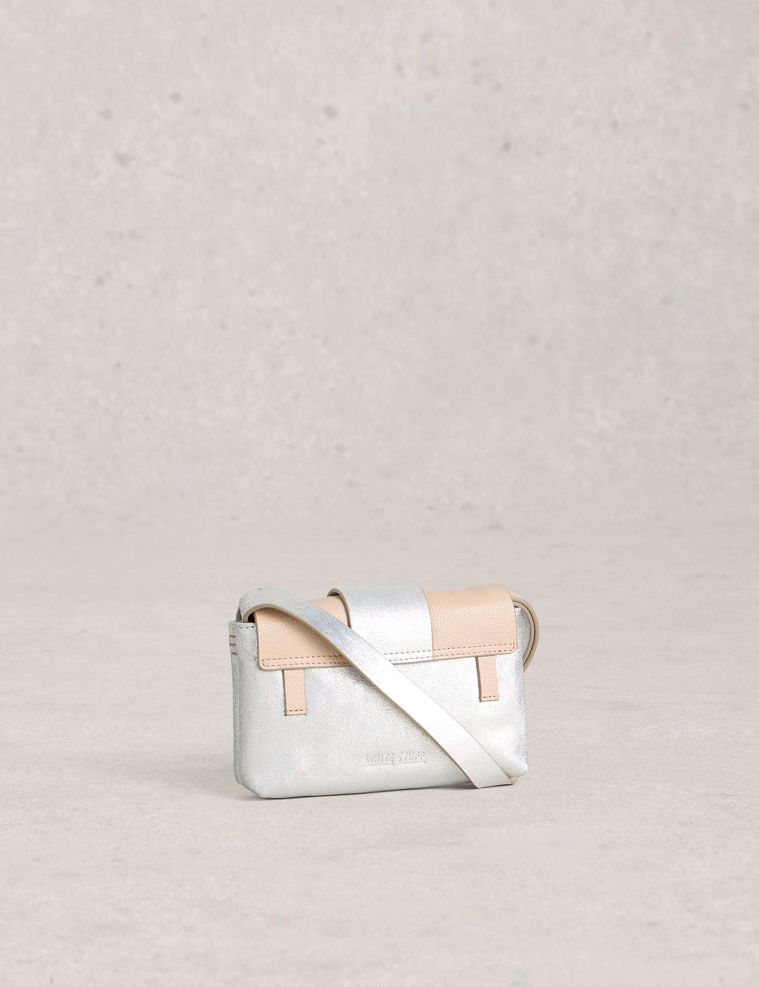 Leather Metallic Convertible Cross Body Bag 4 of 4