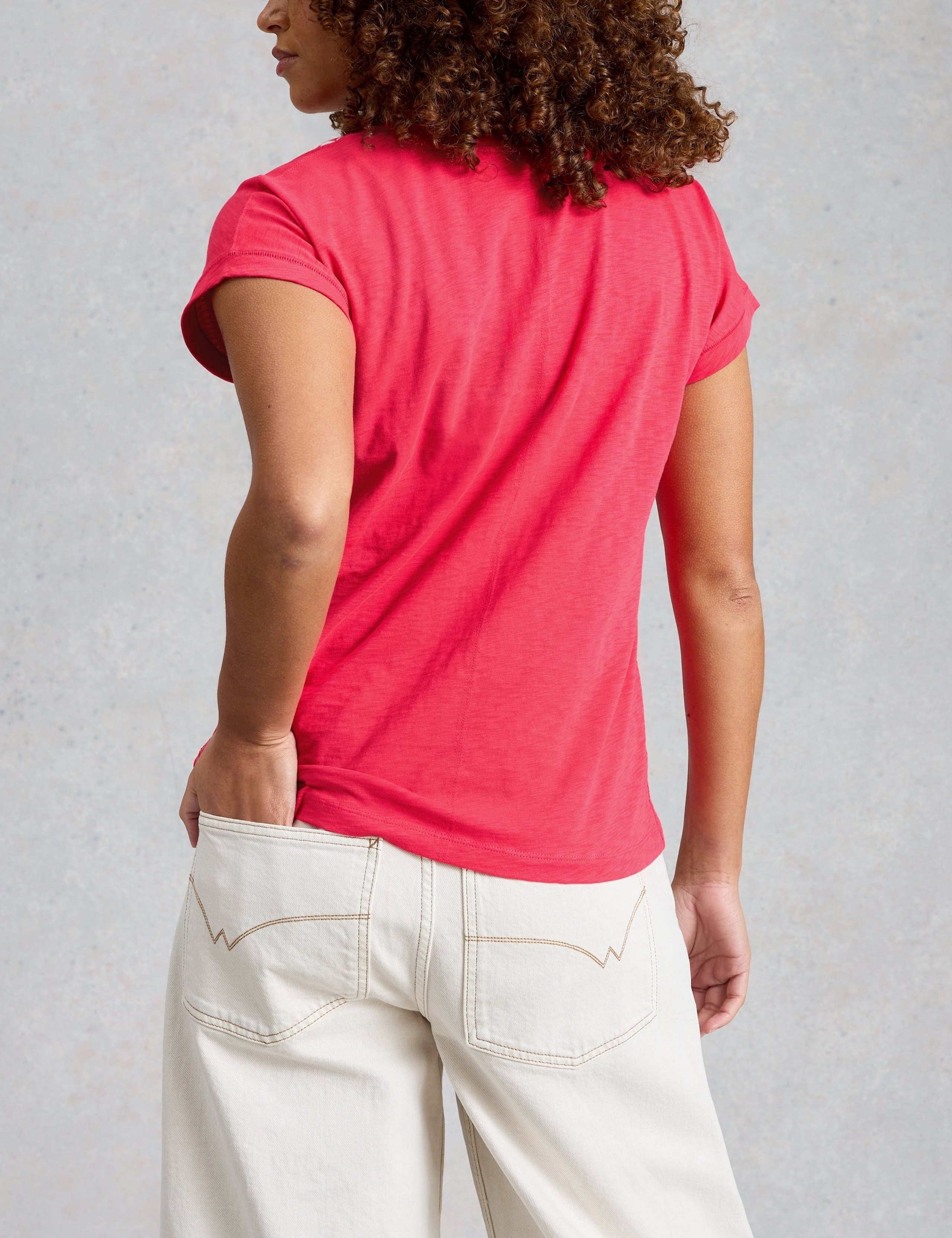 Pure Cotton Embroidered T-Shirt 4 of 6