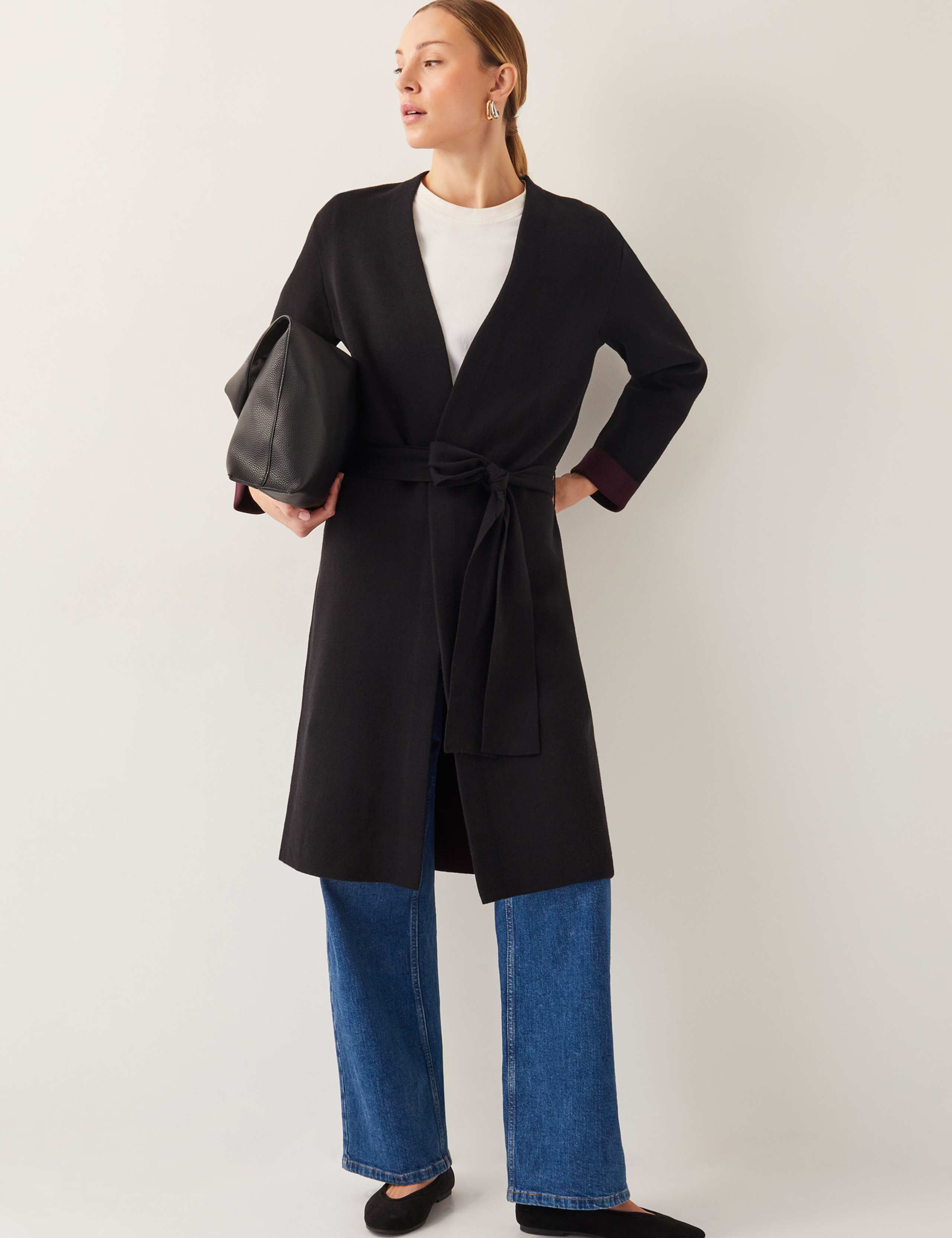 Belted Longline Coatigan 3 of 4