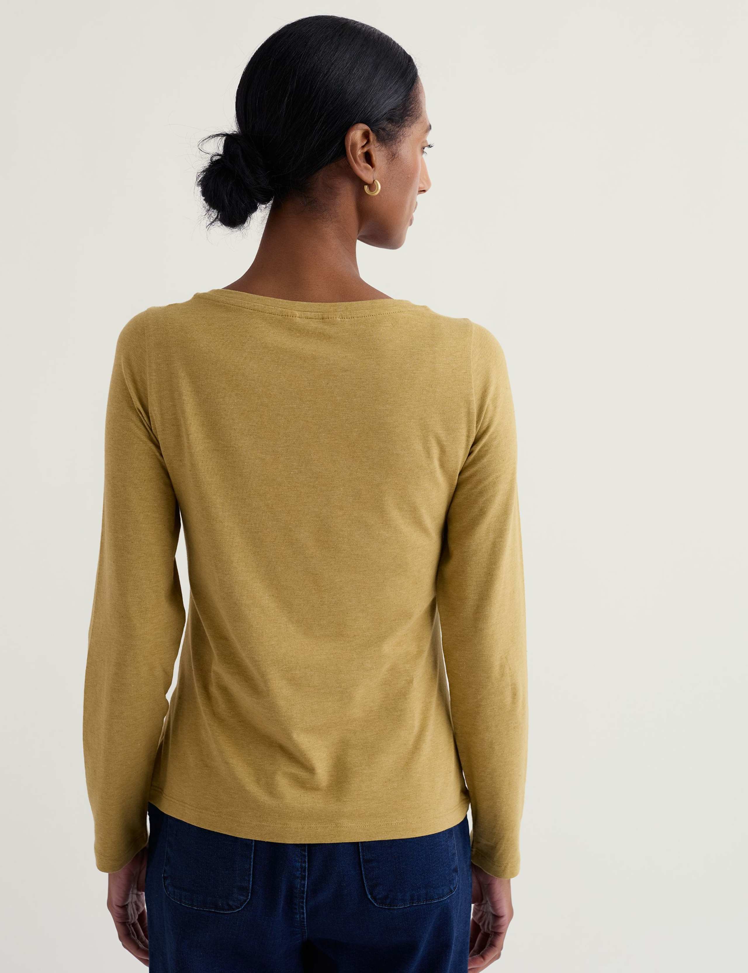 Cotton Rich Boat Neck Top 4 of 5