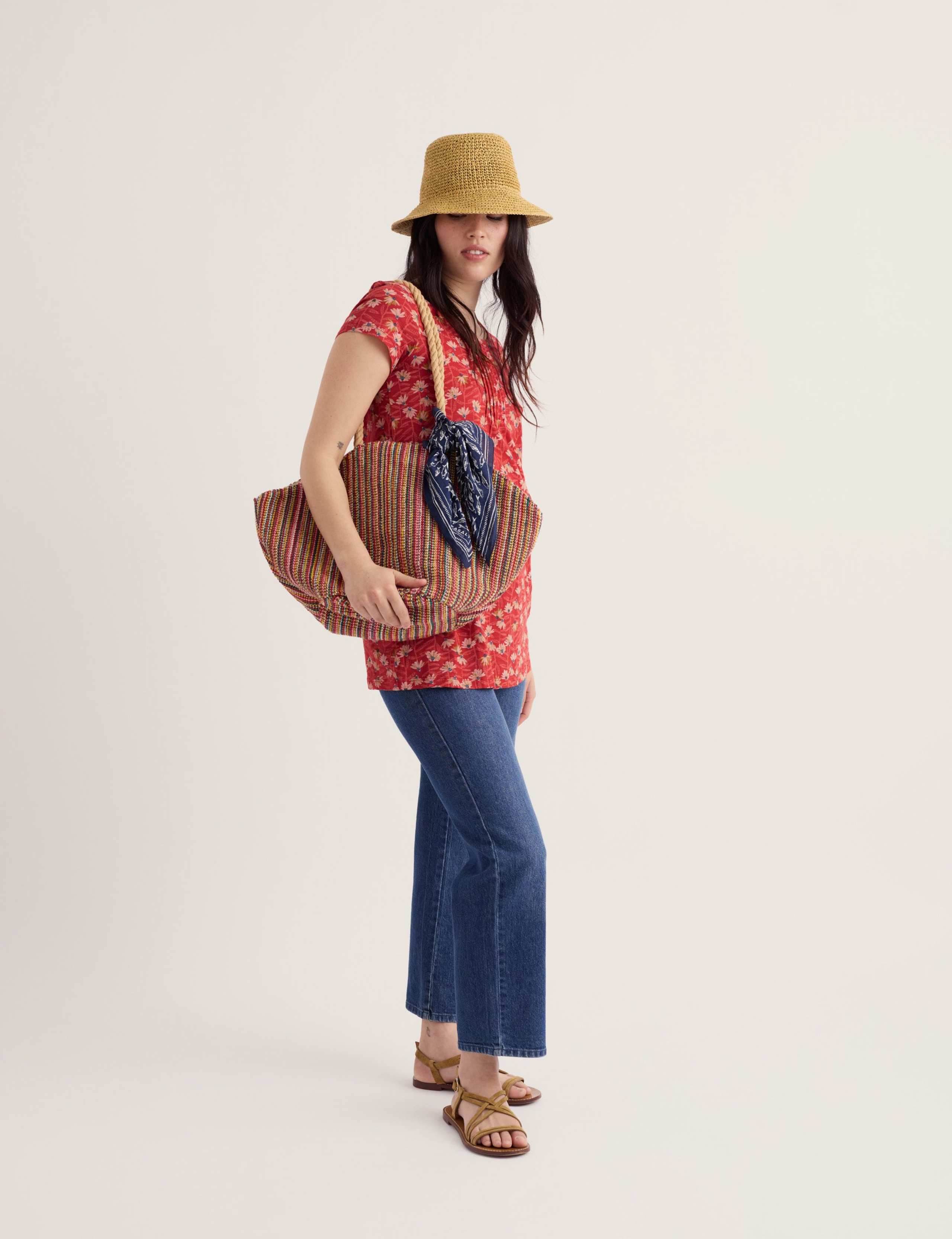 Pure Cotton Floral Tunic 3 of 5