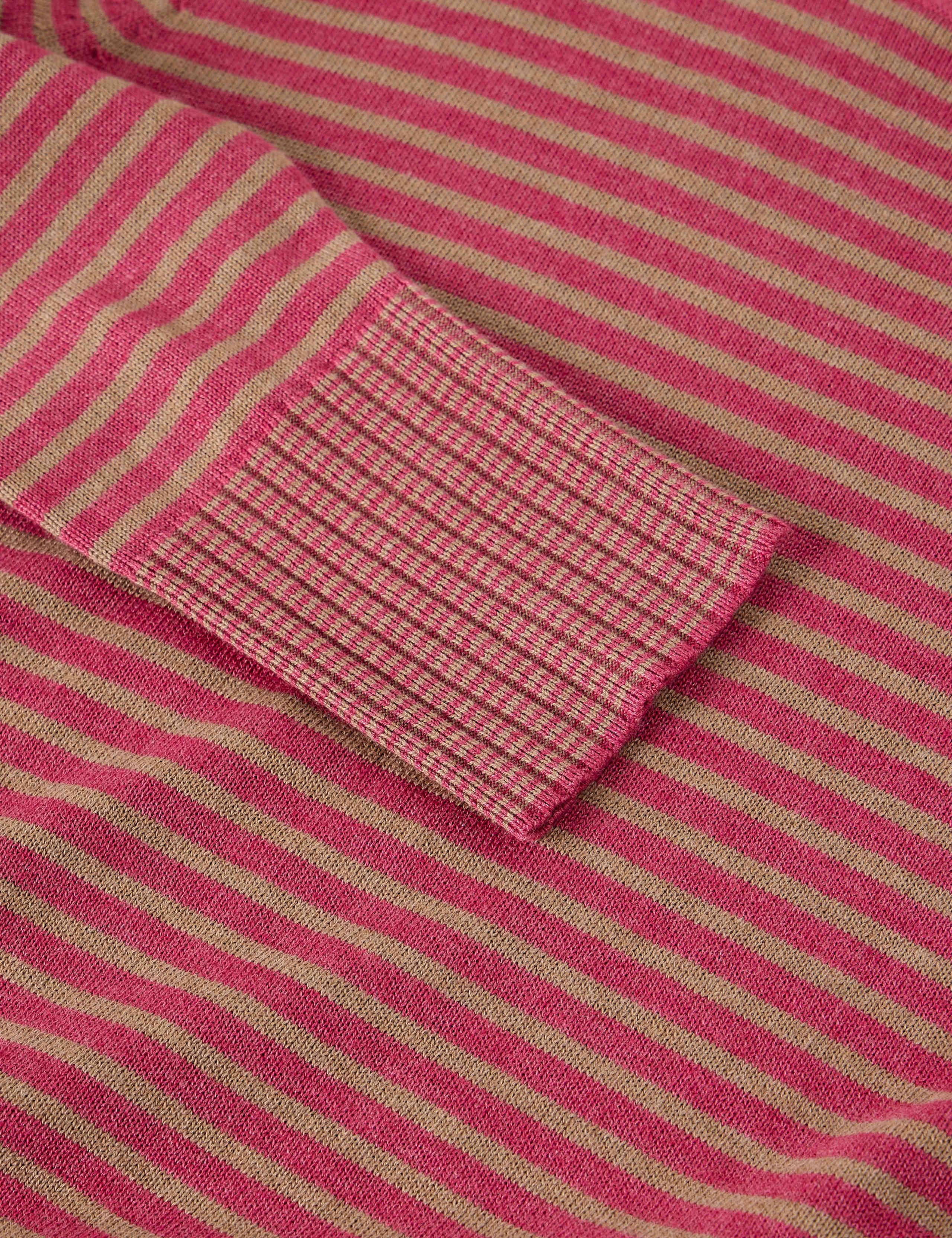 Cotton Rich Striped Crew Neck Jumper 6 of 6