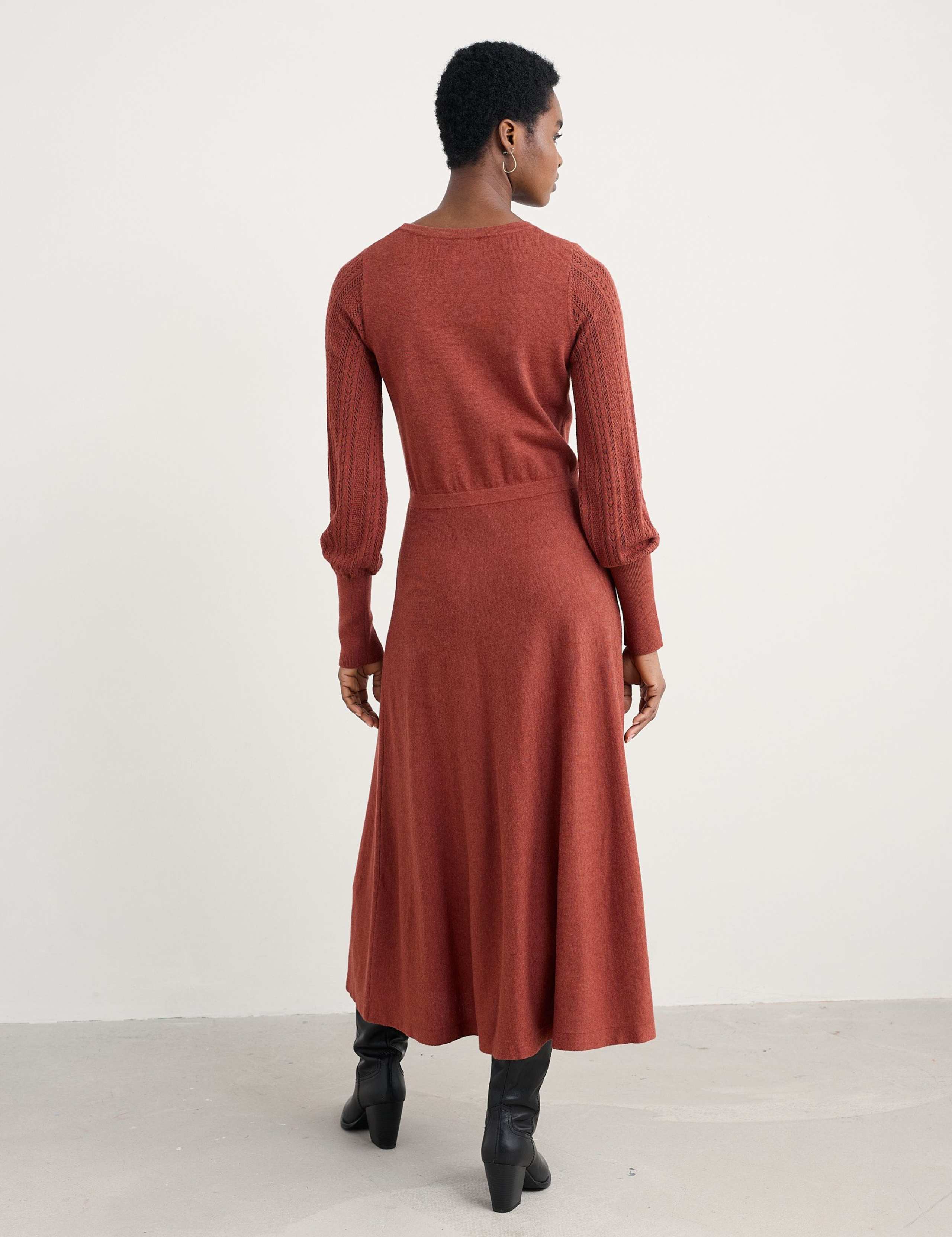 Pure Cotton Midi Jumper Dress 3 of 5