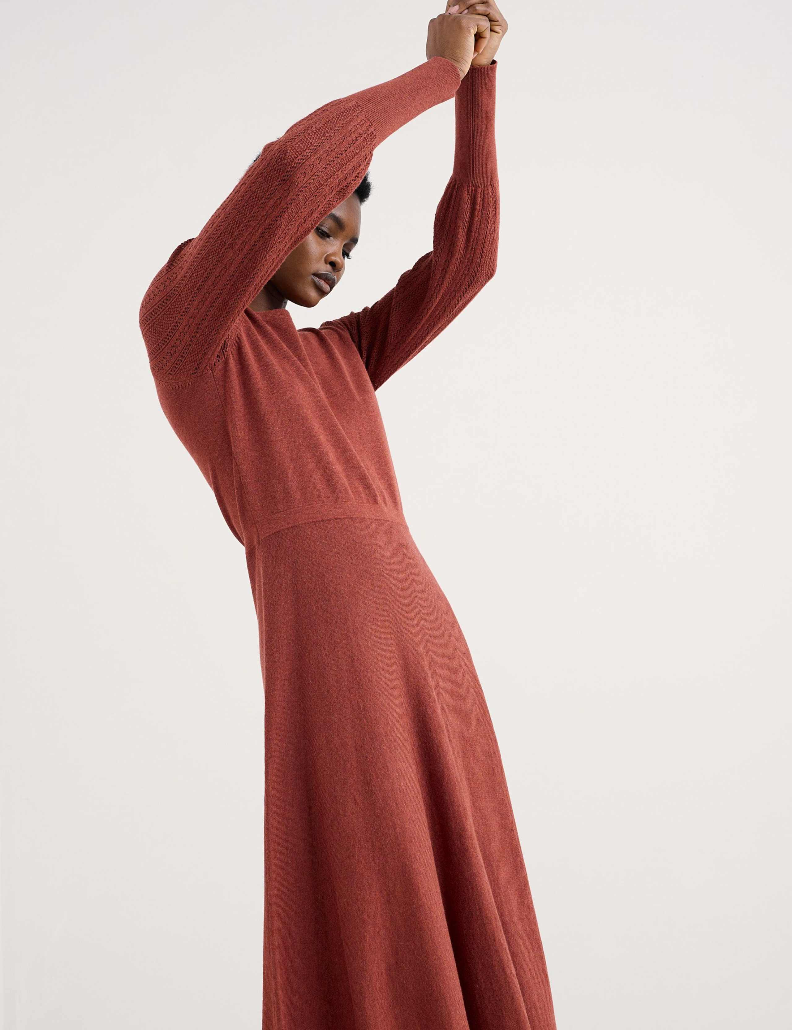 Pure Cotton Midi Jumper Dress 4 of 5
