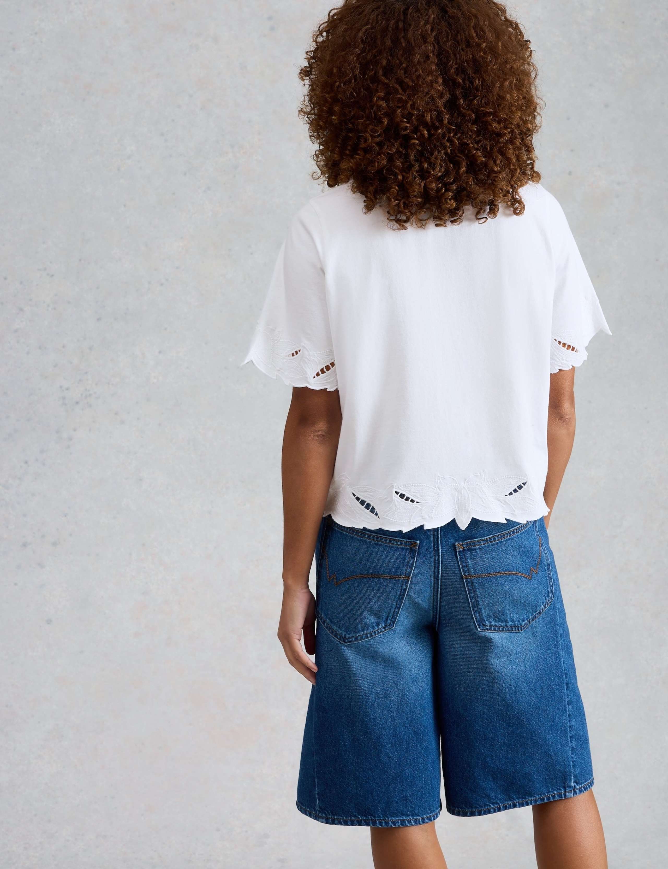 Pure Cotton Cutwork T-Shirt 4 of 6