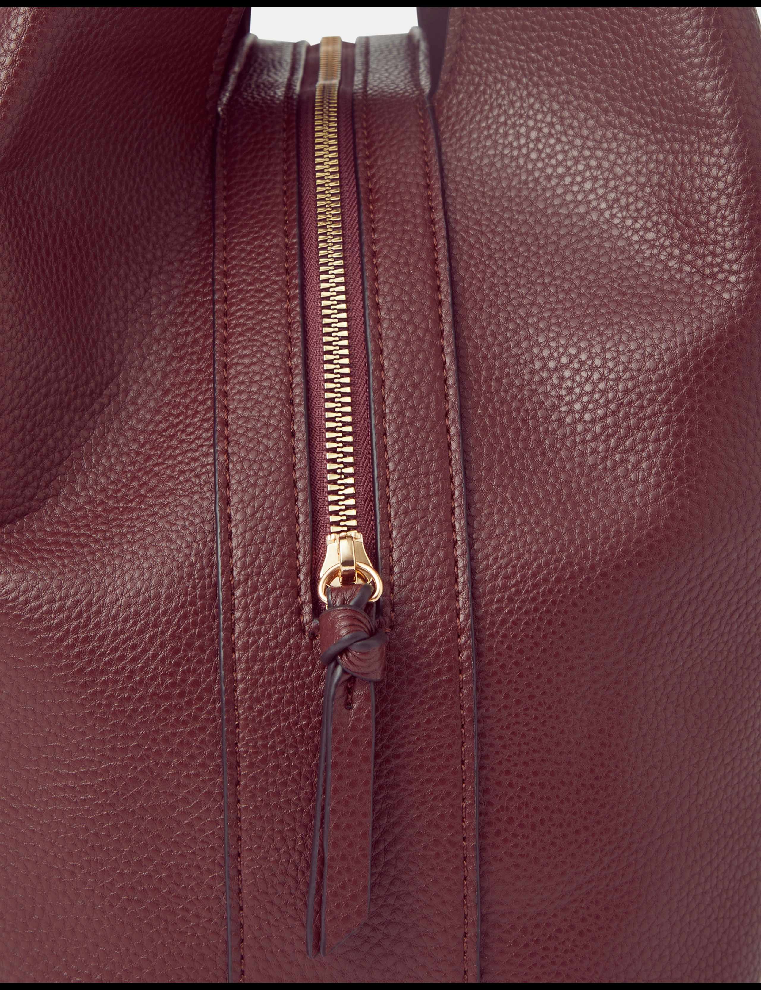 Faux Leather Slouchy Shoulder Bag 3 of 3