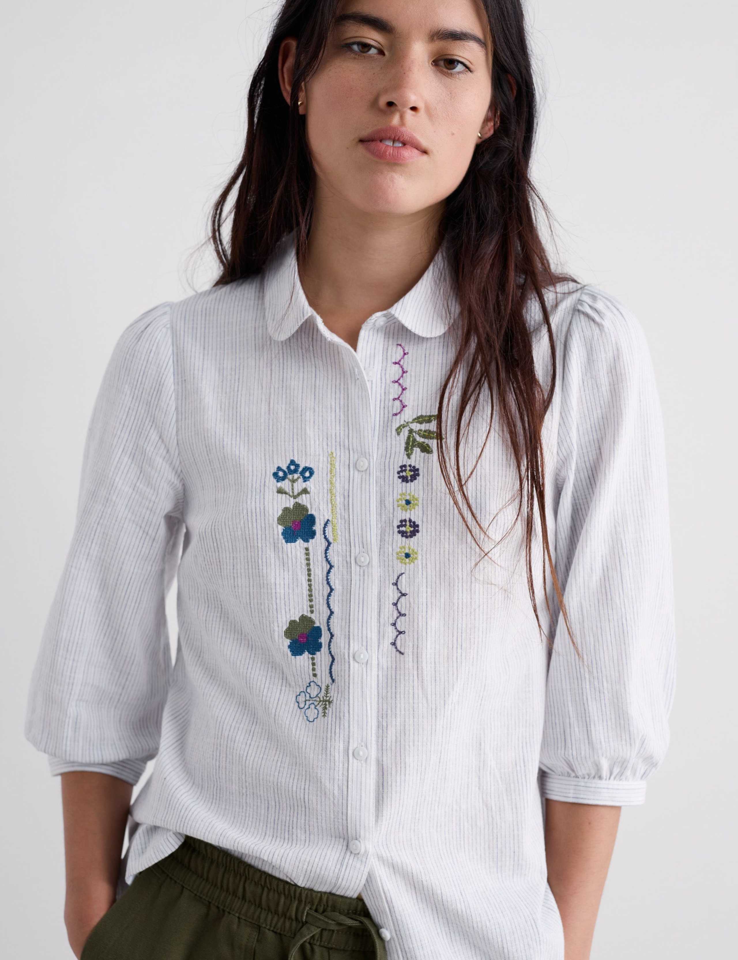 Pure Cotton Embroidered Blouse 3 of 5